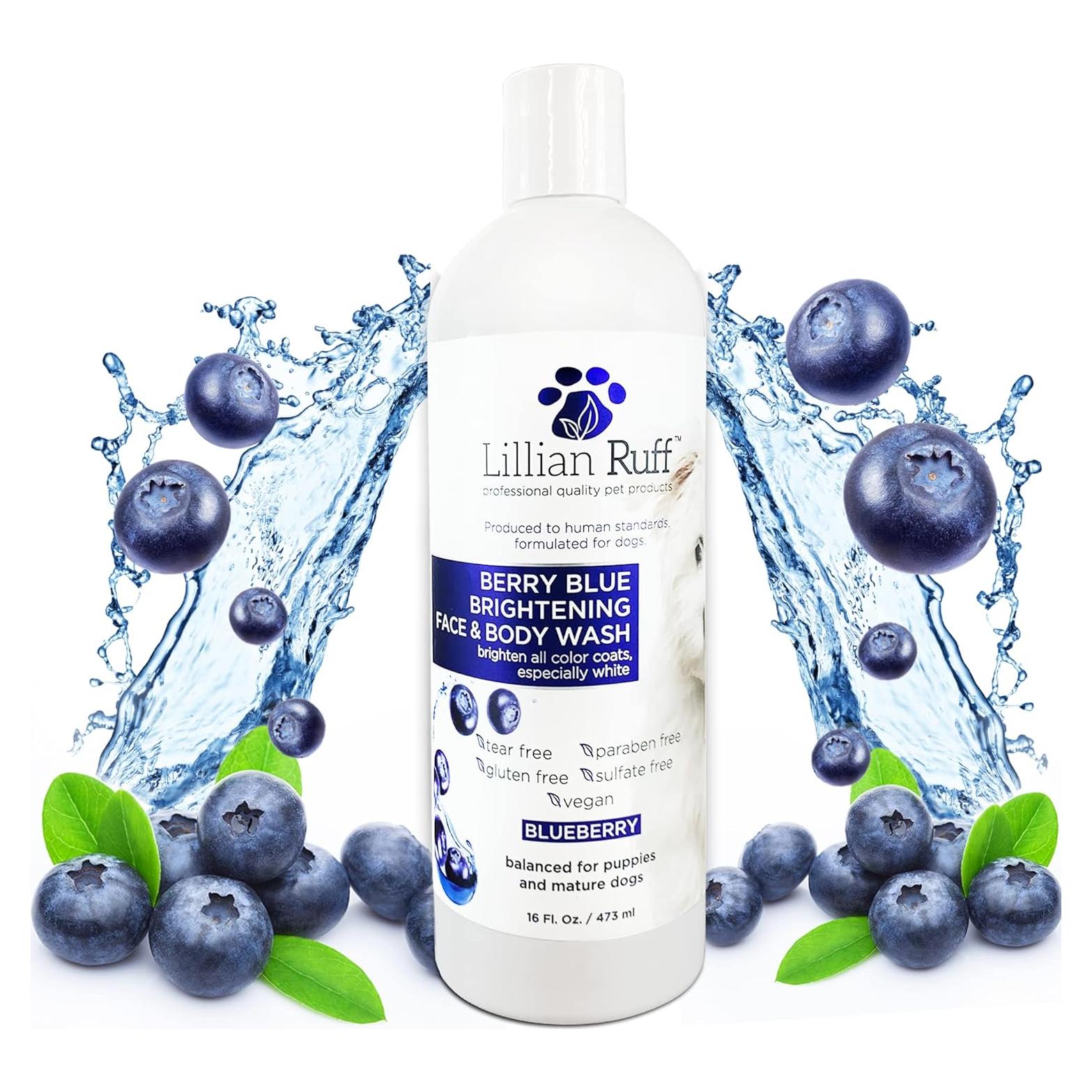 Champú Aclarante Berry Blue Lillian Ruff 473ml para Perros