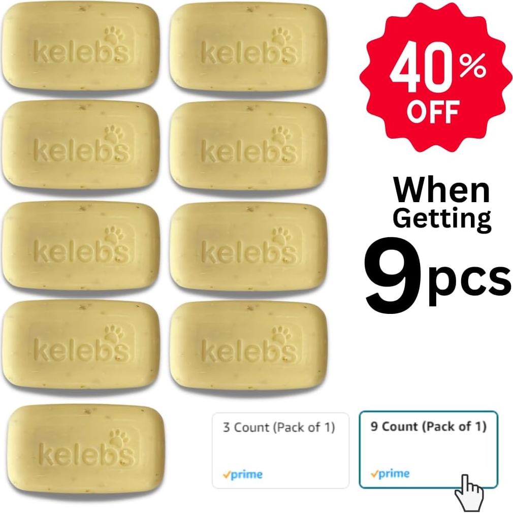 Champú Natural para Perros KELEBS - Piel Sensible 3 Unidades