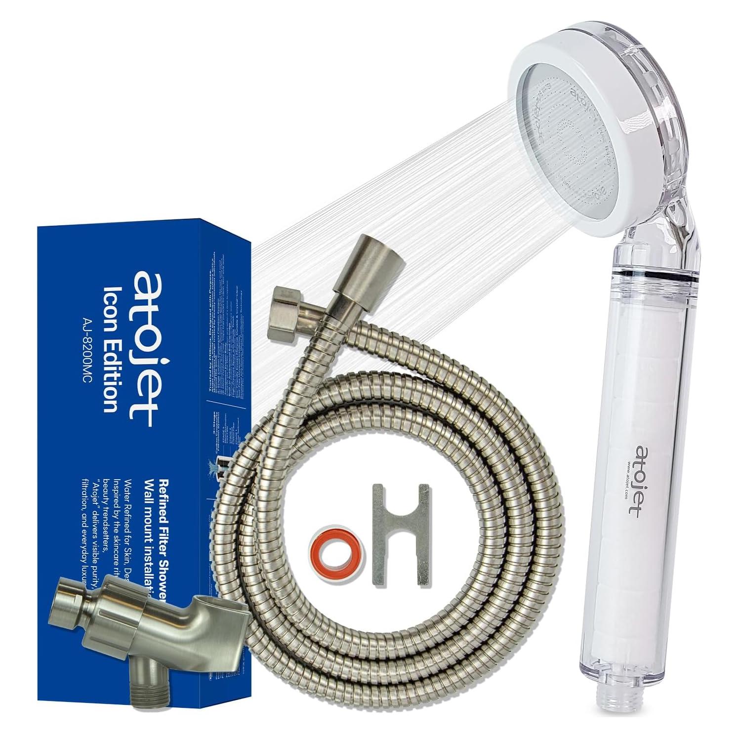 Cabezal de Ducha ATOJET AJ8200 con Filtro de Carbono 1 mes