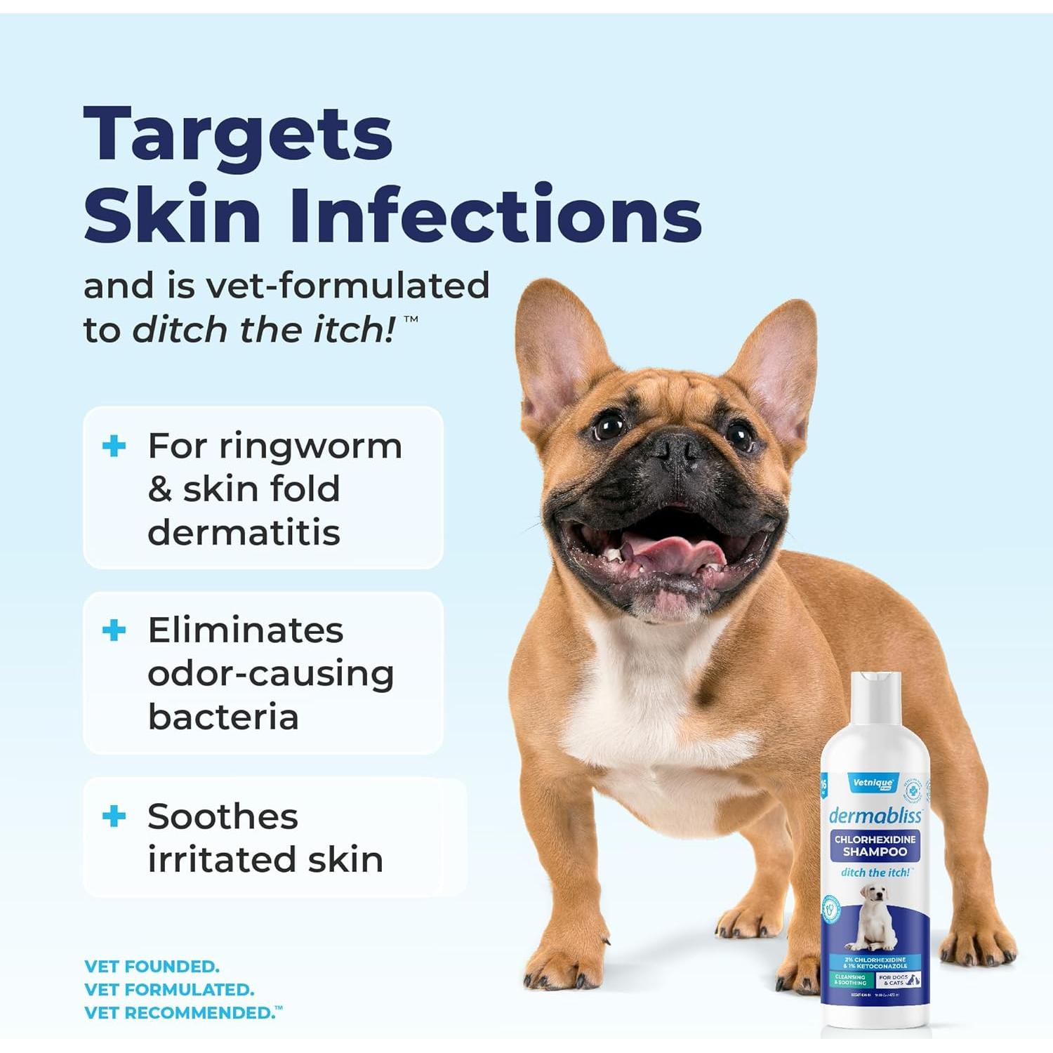 Champú Medicado Vetnique Dermabliss Clorhexidina 473ml