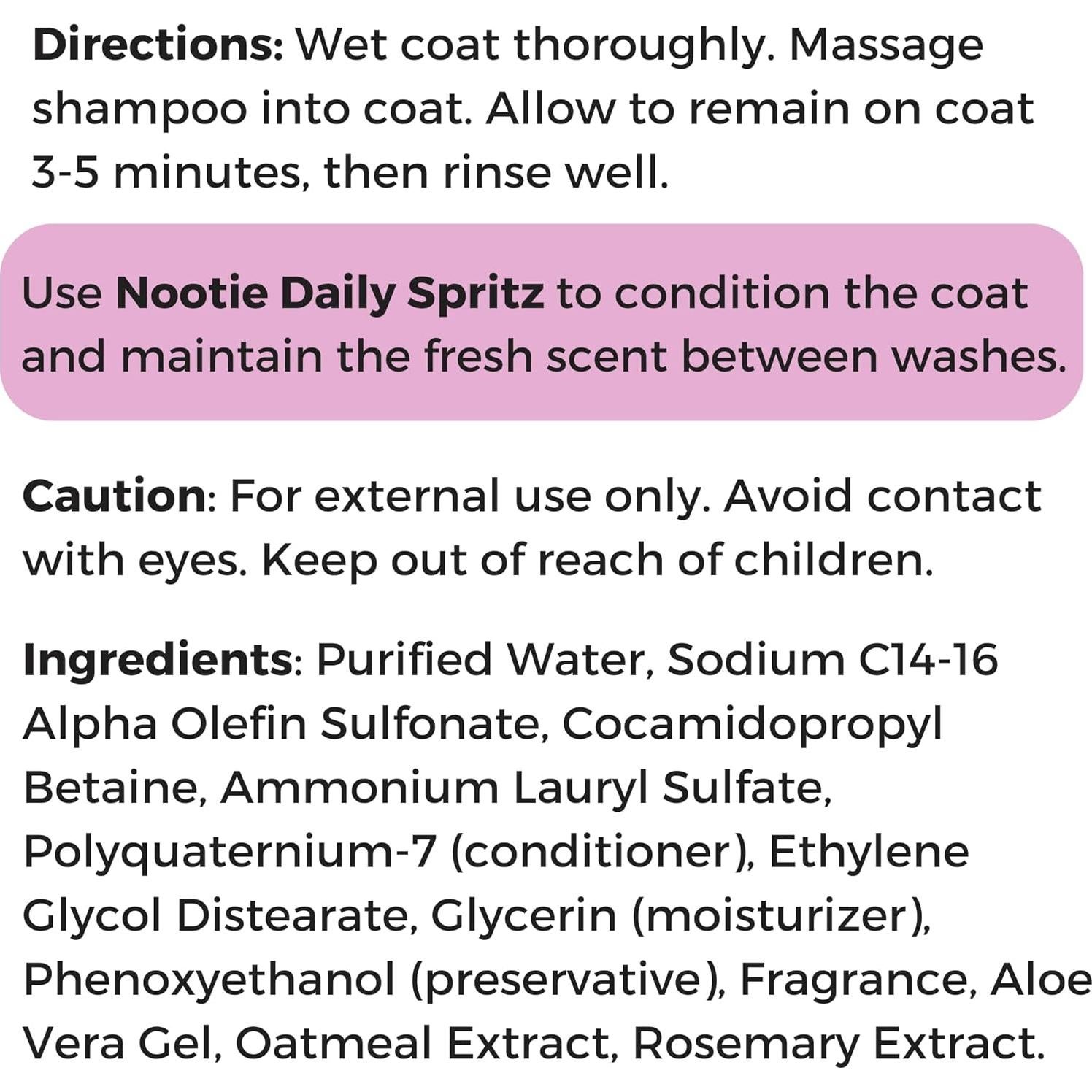 Champú para Mascotas Nootie 16oz Piel Sensible Natural