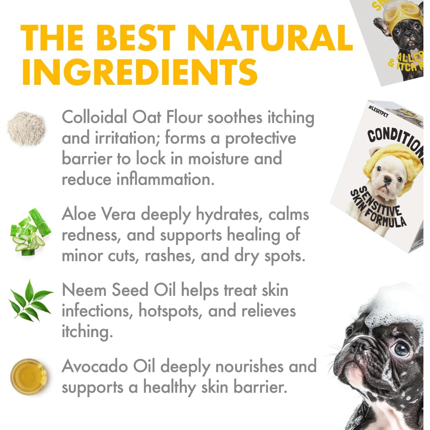 Champú y Acondicionador 2 en 1 LEGITPET para Perros 2 x 473ml