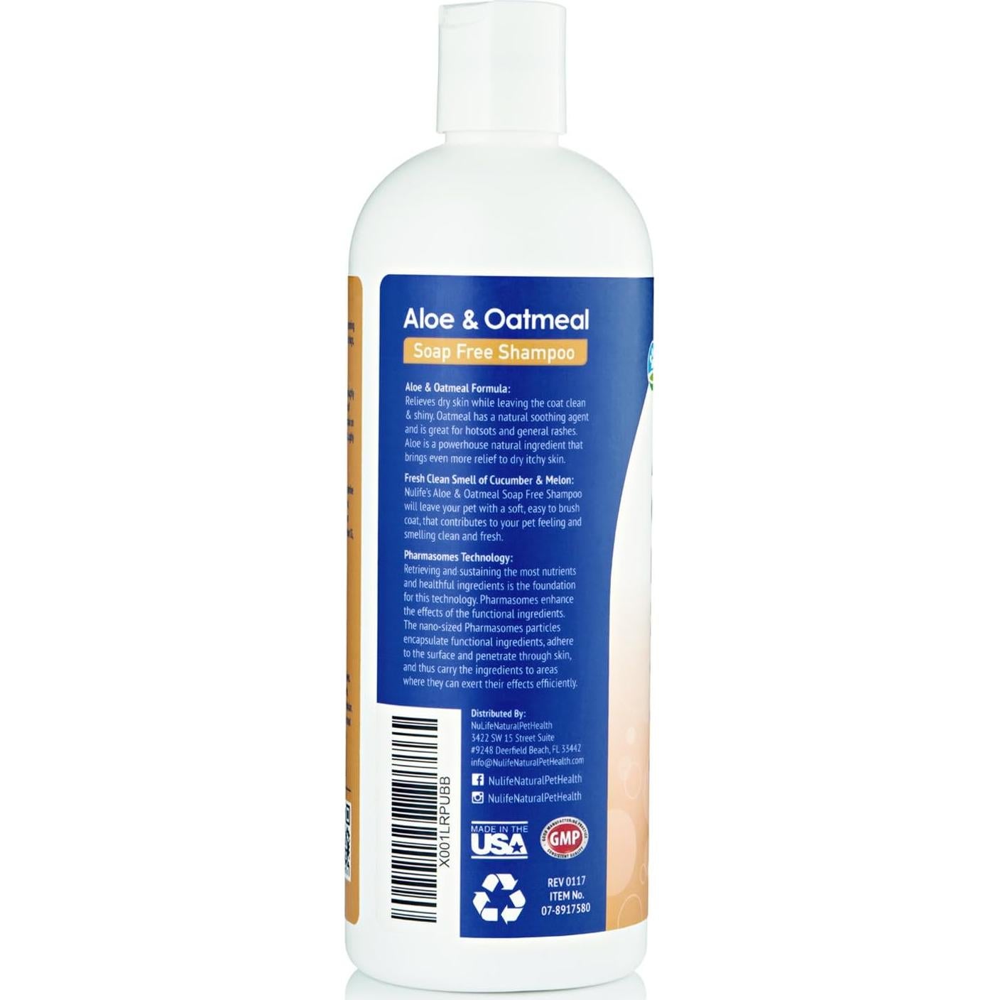 Champú Hipoalergénico para Perros NuLife 500ml Aloe Vera y Avena