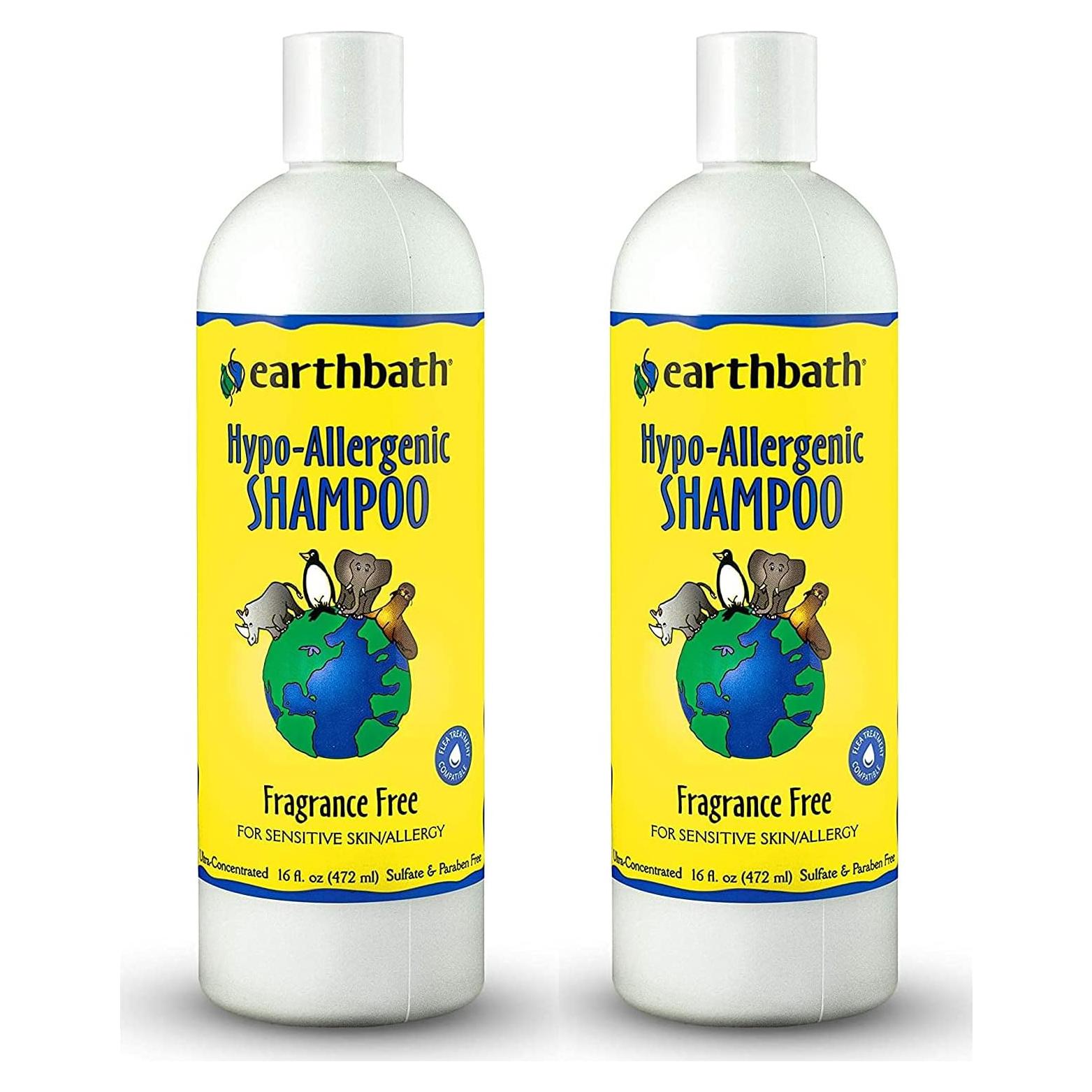Champú Hipoalergénico Earthbath para Perros y Gatos 2x16 Oz