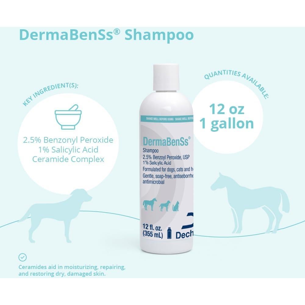Champú DermaBenS para Perros, Gatos y Caballos 340g