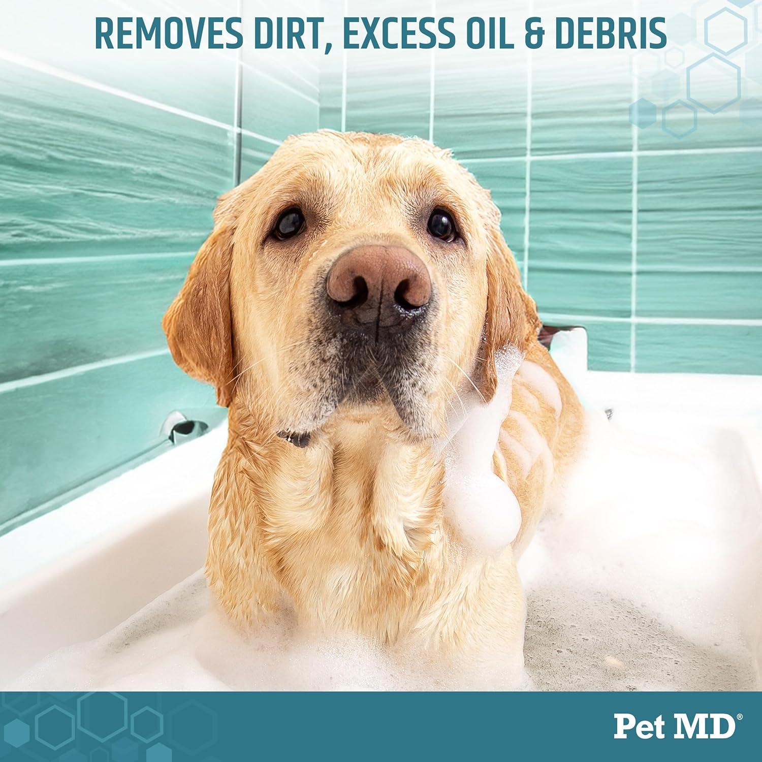 Champú Medicado Pet MD con Peróxido de Benzoilo 340 g - Alivio Picazón