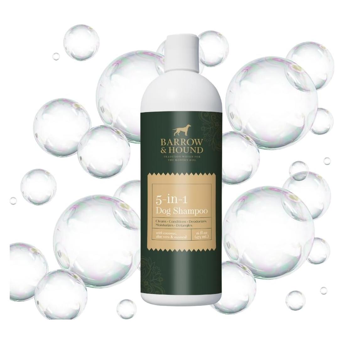 Champú y Acondicionador 5 en 1 Barrow & Hound - Natural, Hipoalergénico, 473ml