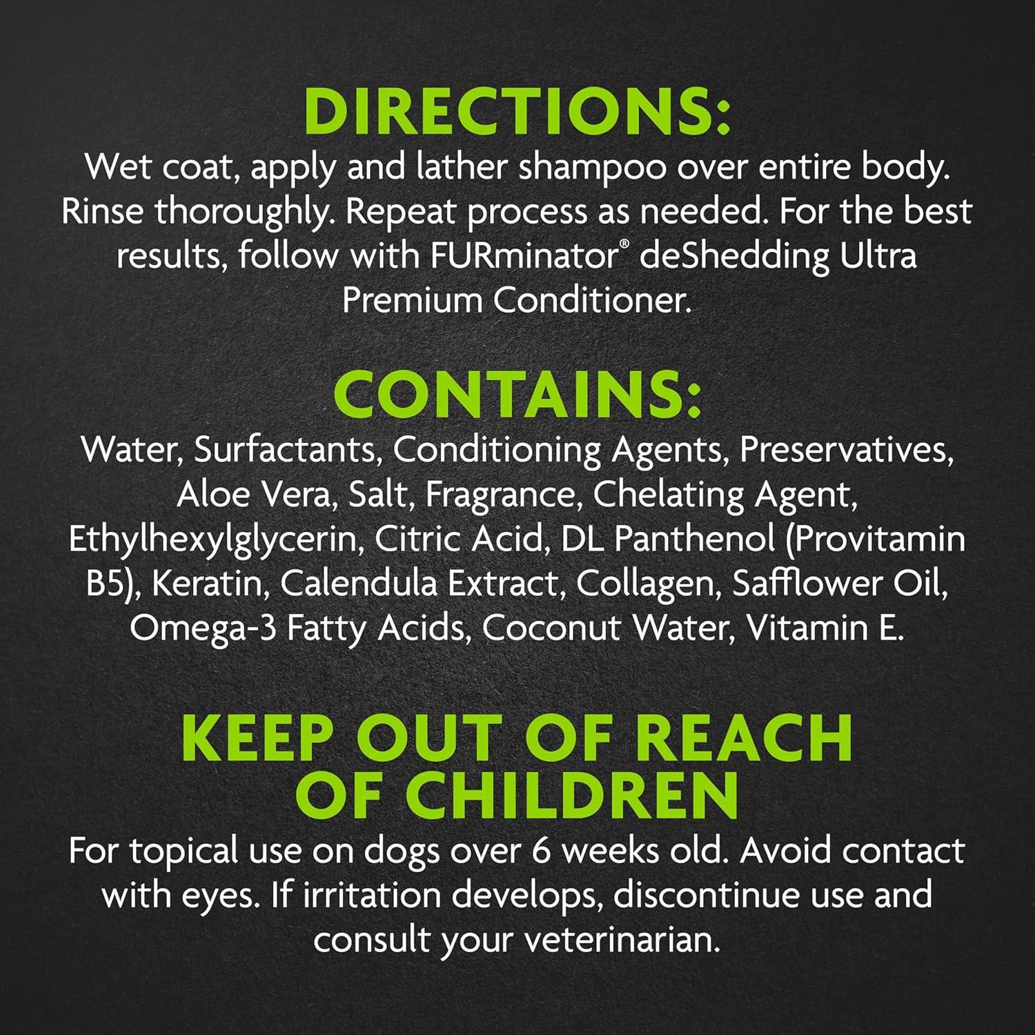 Champú Ultra Premium deShedding FURminator 0.45 kg para Perros