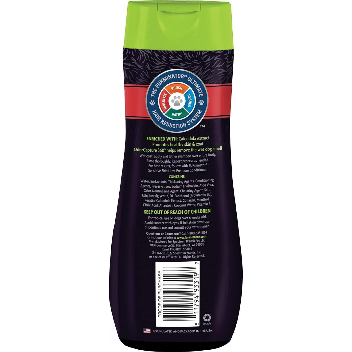 Champú Ultra Premium FURminator para Piel Sensible 0.45L