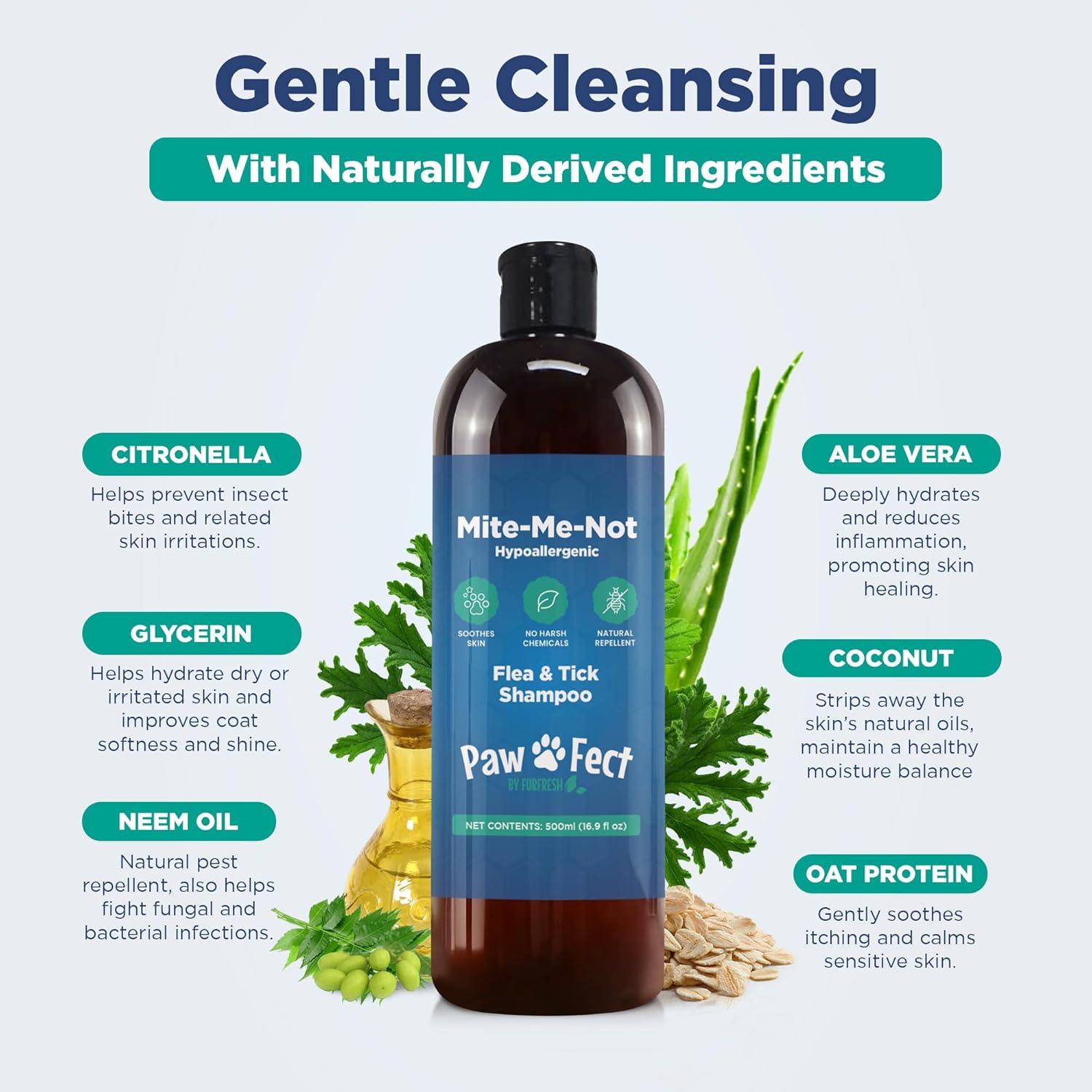 Champú Hipoalergénico Pawfect 500ml para Perros - Alivio Pulgas y Garrapatas