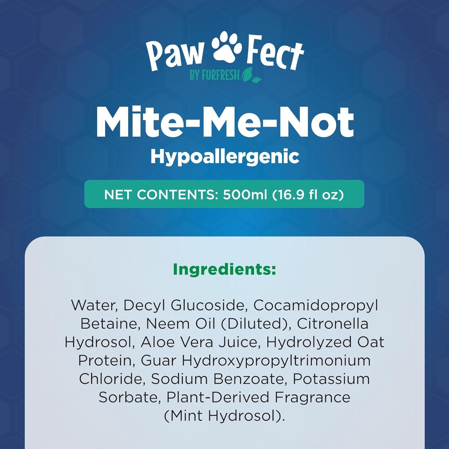 Champú Hipoalergénico Pawfect 500ml para Perros - Alivio Pulgas y Garrapatas
