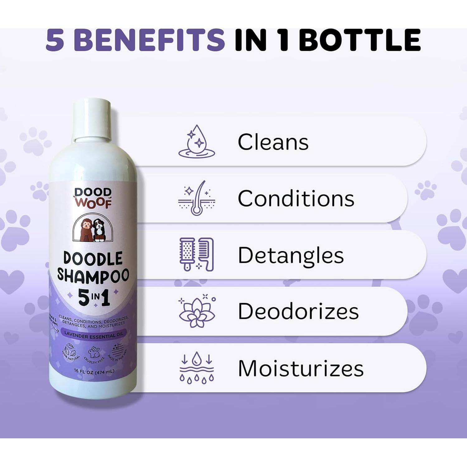 Champú y Acondicionador 5-en-1 Doodle DOOD WOOF 236g