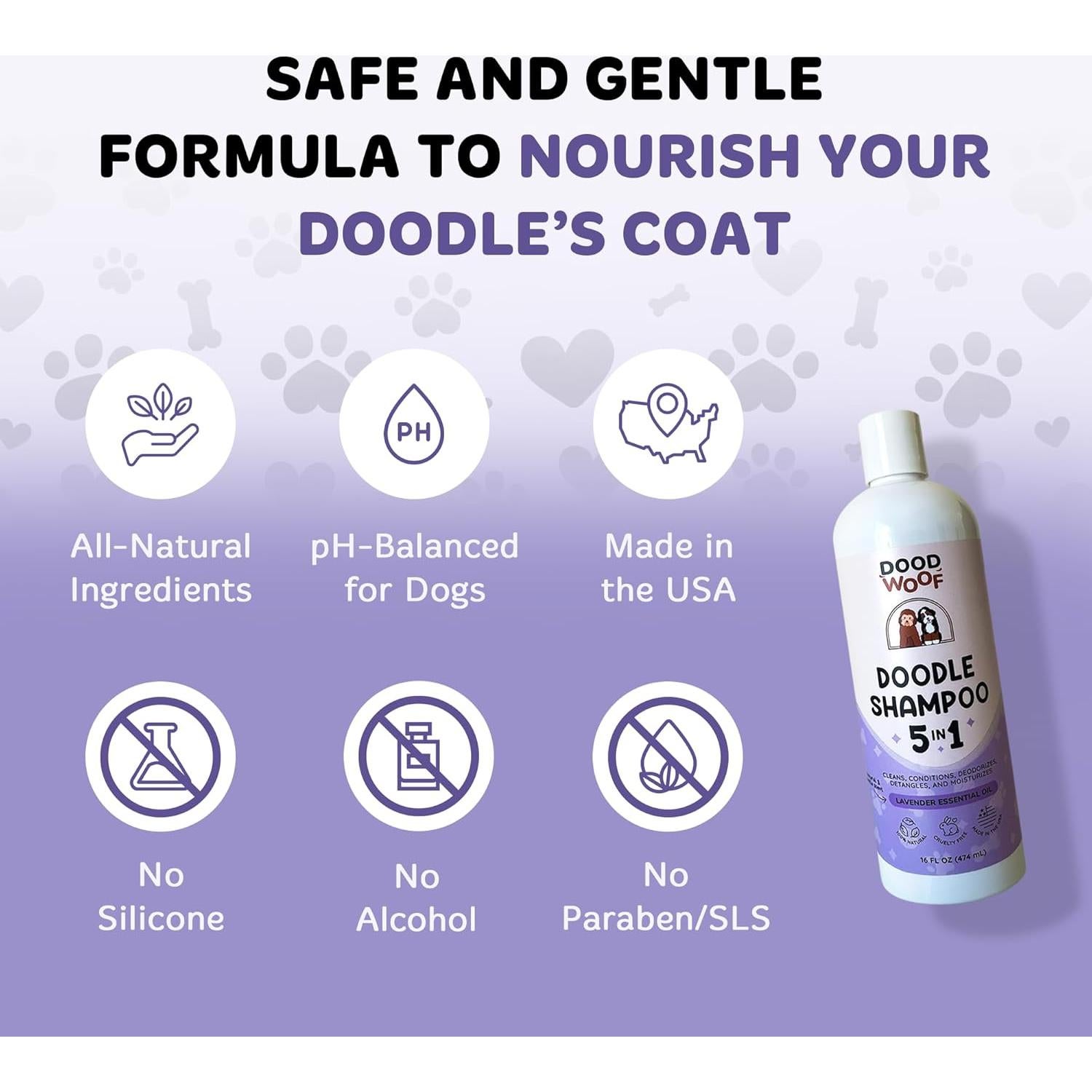 Champú y Acondicionador 5-en-1 Doodle DOOD WOOF 236g