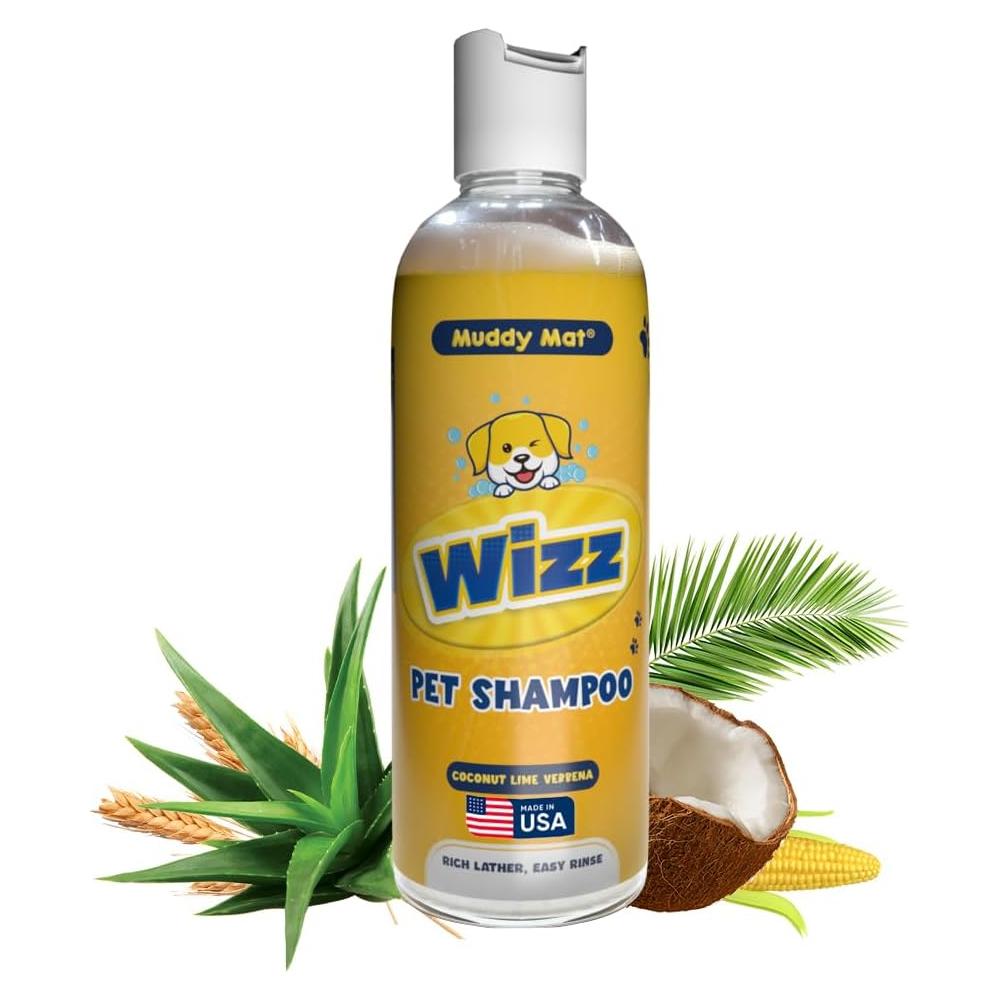 Champú Natural para Mascotas Muddy Mat Wizz 482.8 ml - Aloe Vera y Avena