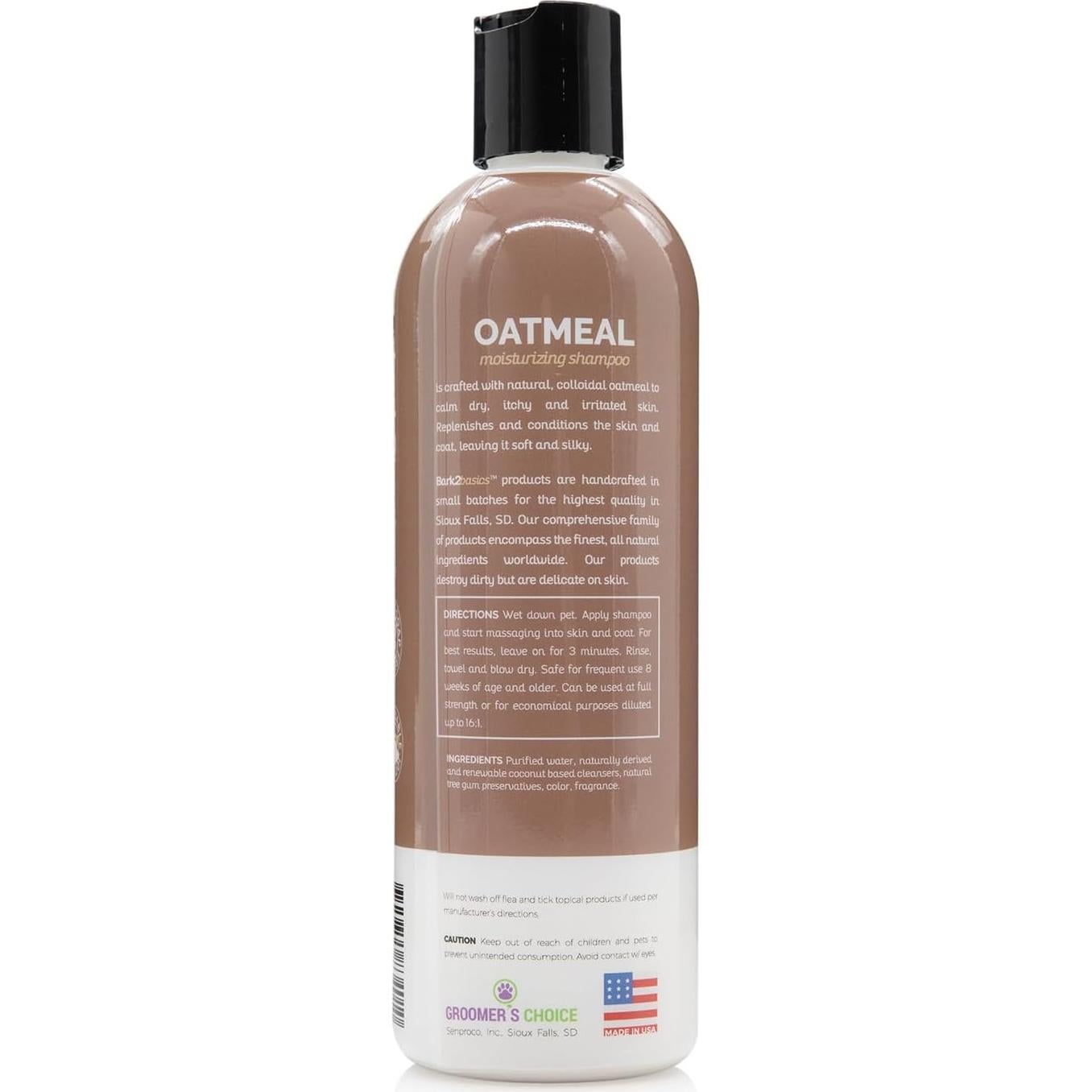 Champú para Perros Bark2Basics Avena Coloidal 473 ml