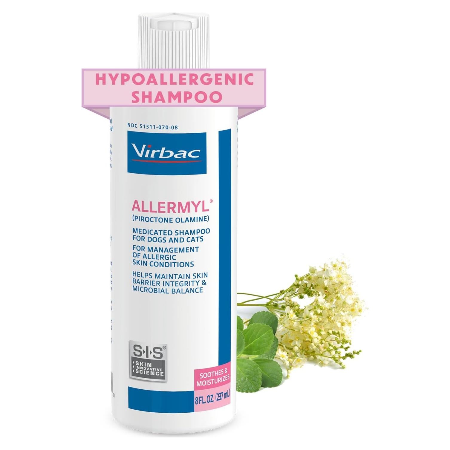 Champú Medicado Hipoalergénico Allermyl Virbac 227g para Perros y Gatos