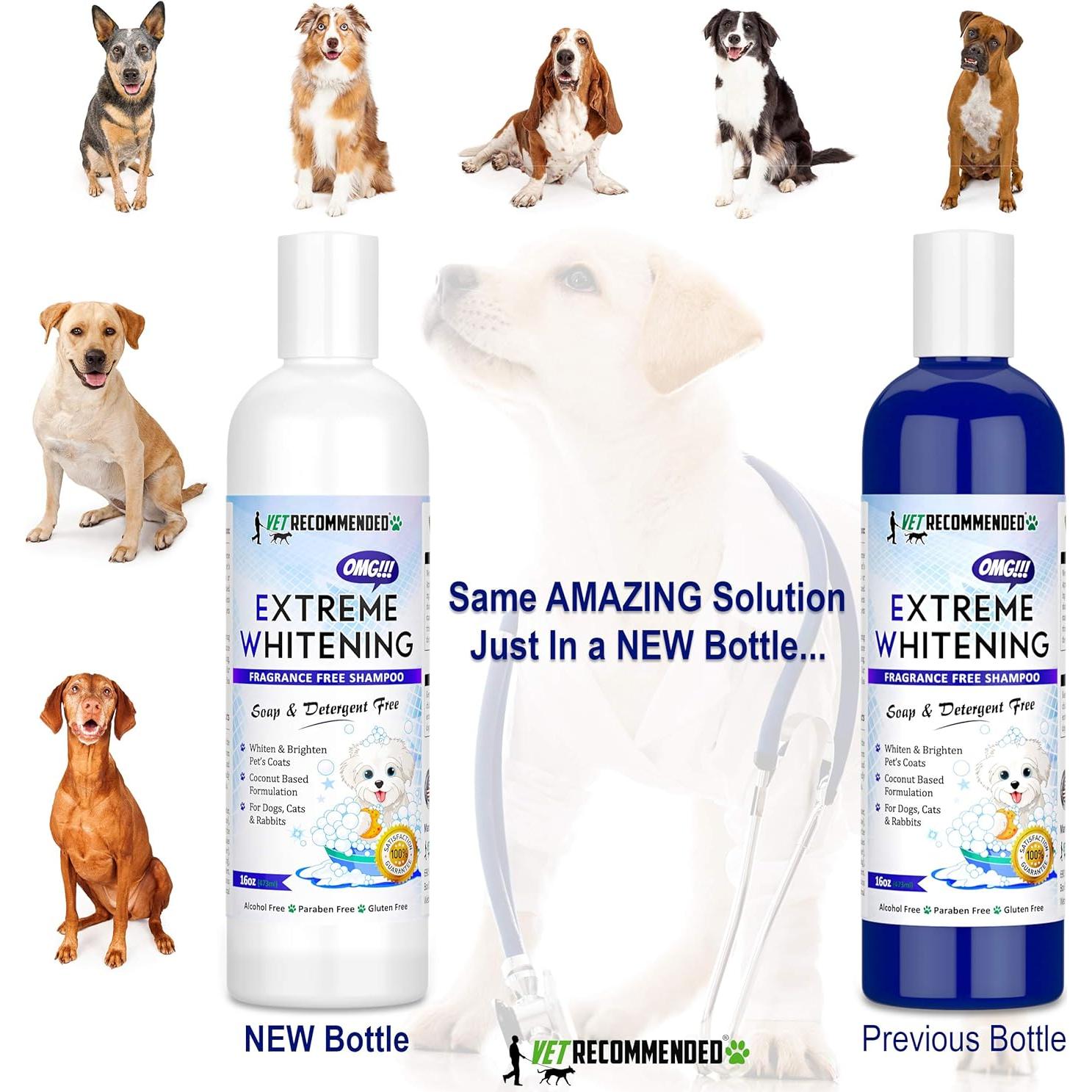 Champú Blanqueador Extremo OMG para Perros 473ml - Sin Jabones