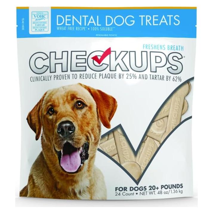 Galletas Dentales para Perros Checkups 24 Unidades 1360 g