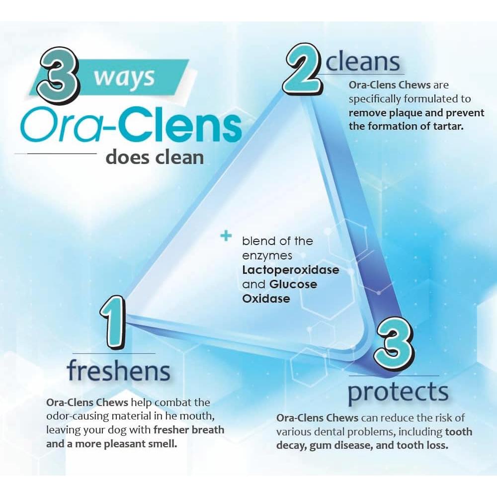 Masticables de Higiene Oral para Perros Grandes Ora-Clens 30 Unidades