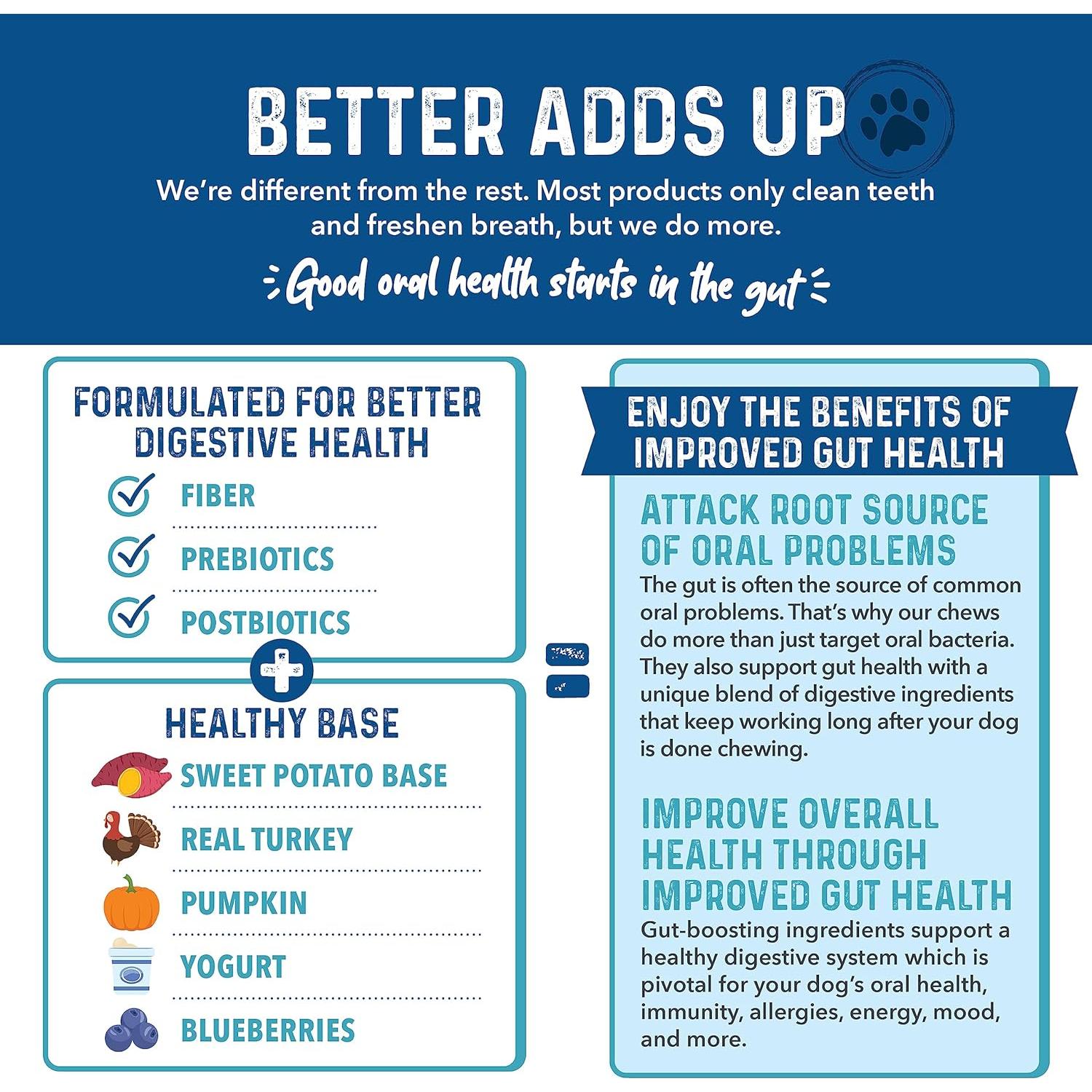 Mordedores Dentales para Perros Grandes Bernie - 24 Unidades