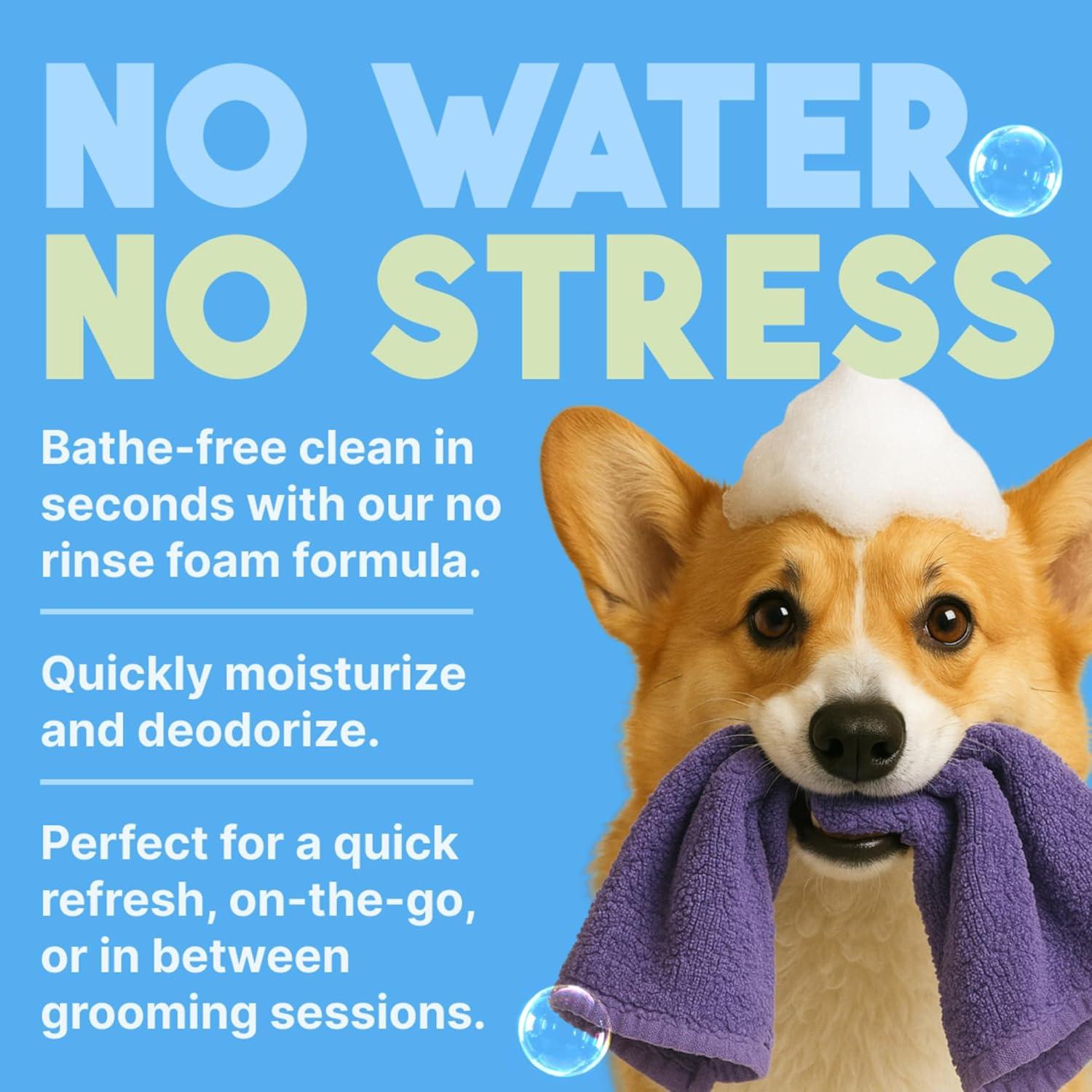 Champú Seco Hipoalergénico TropiClean Coco 209.79g para Perros y Gatos