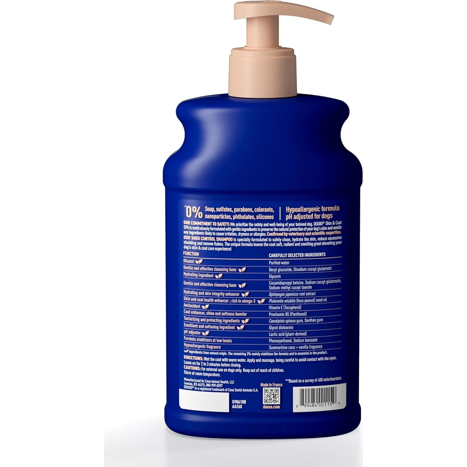 Champú DOUXO Cuidado de Piel y Pelaje SPA 473 ml - Control Caída Pelo