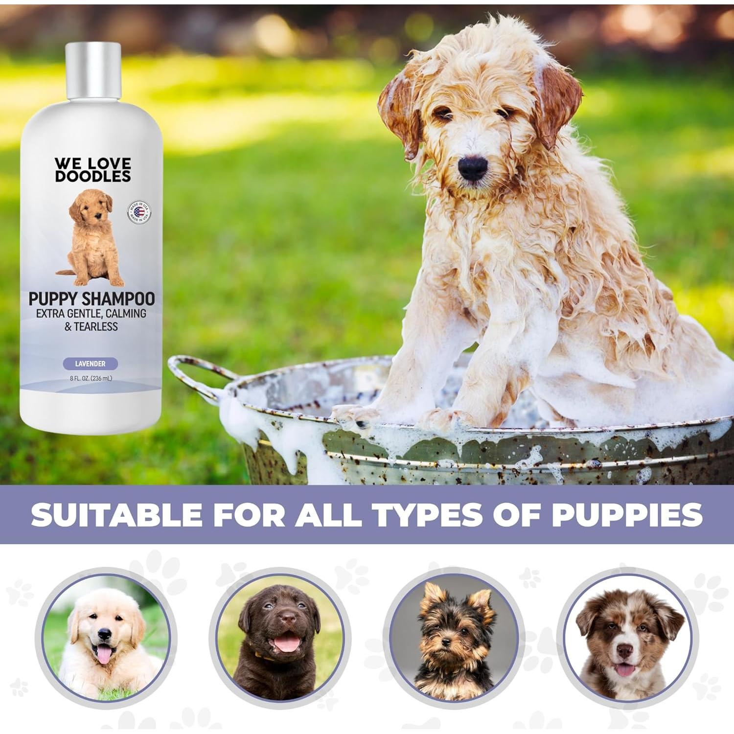 Champú y Acondicionador para Cachorros We Love Doodles 226g - Sin Lagrimas, Lavanda