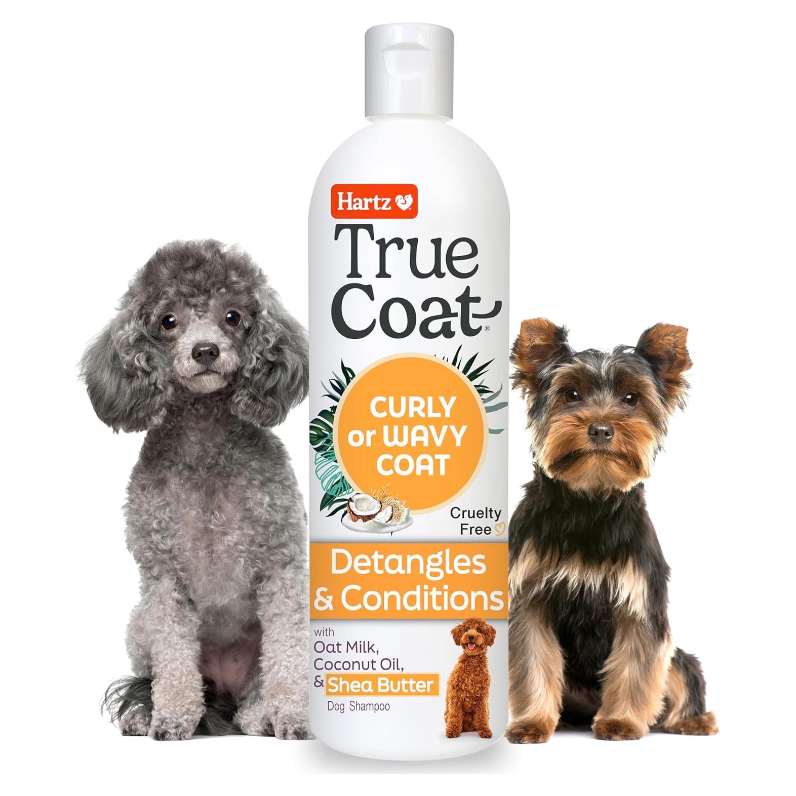 Champú para perros Hartz True Coat rizado u ondulado 450g
