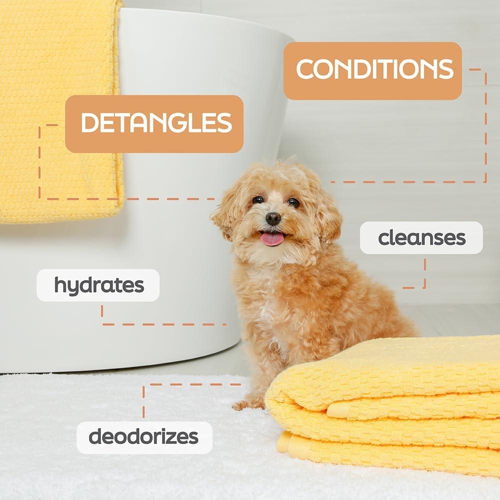 Champú para perros Hartz True Coat rizado u ondulado 450g