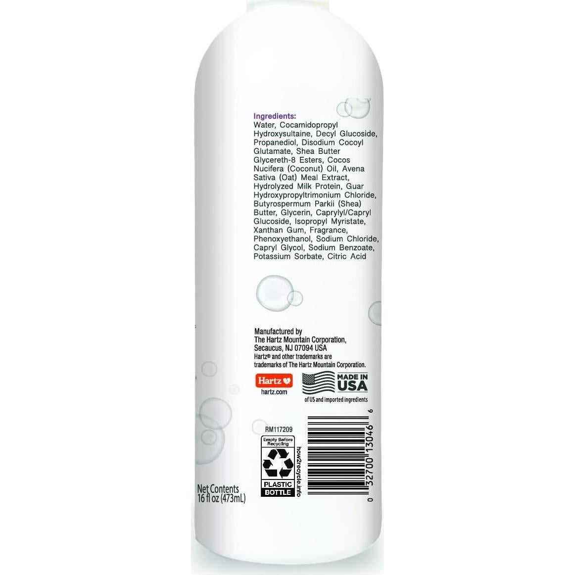 Champú para perros Hartz True Coat rizado u ondulado 450g