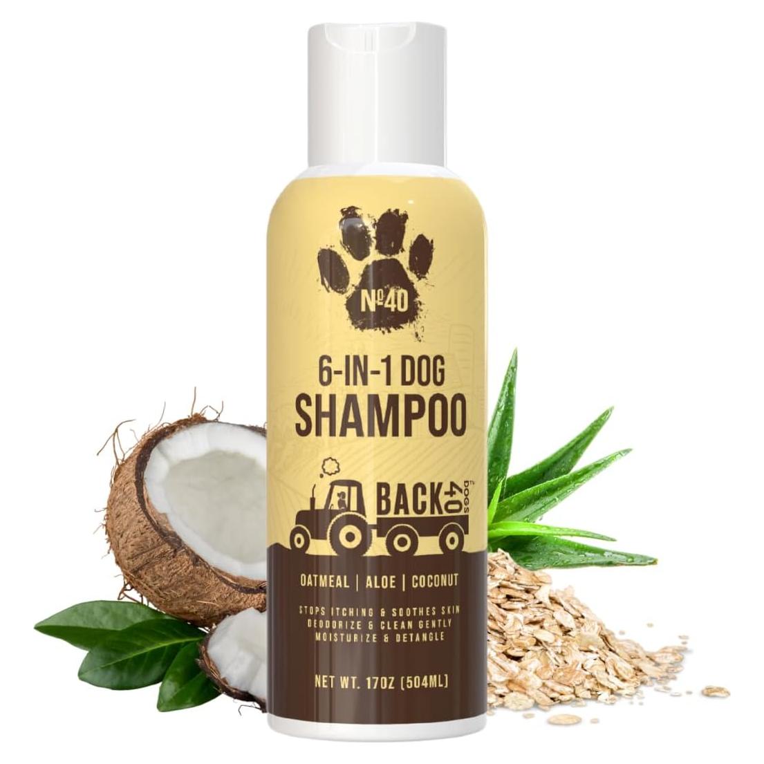 Champú Natural para Perros Back 40 Dogs 6 en 1 Avena 500ml