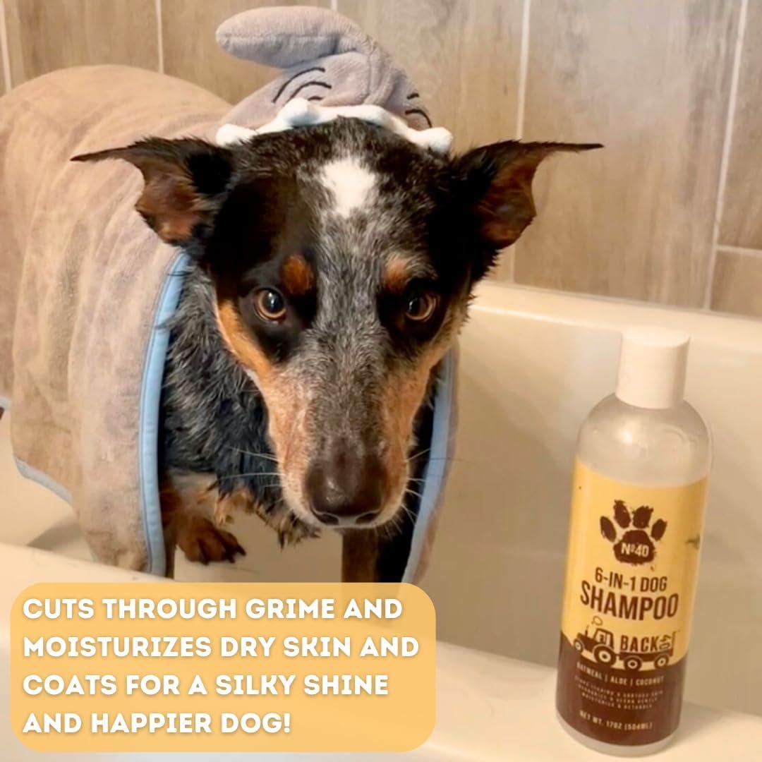 Champú Natural para Perros Back 40 Dogs 6 en 1 Avena 500ml