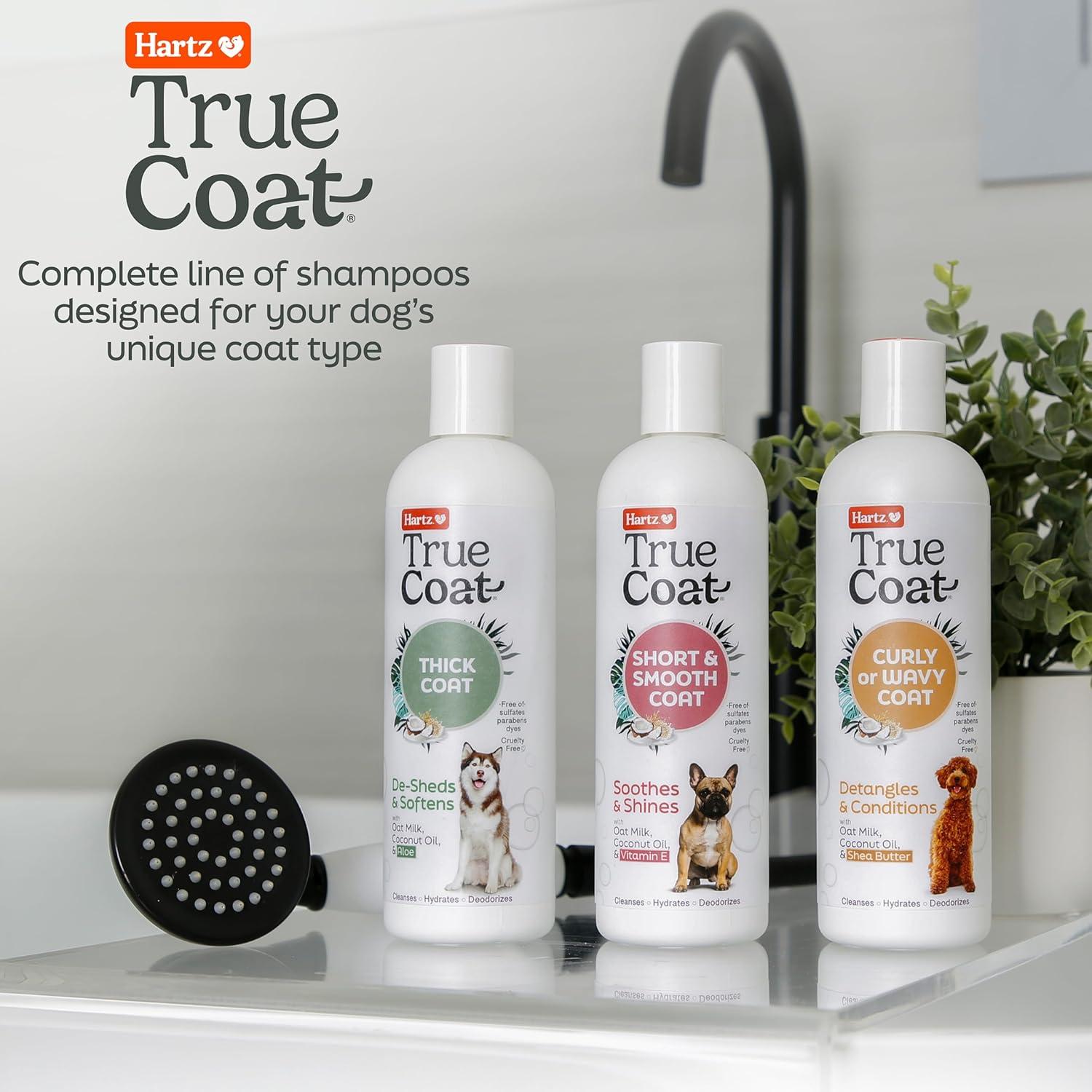 Champú para perros Hartz True Coat pelajes cortos 450ml