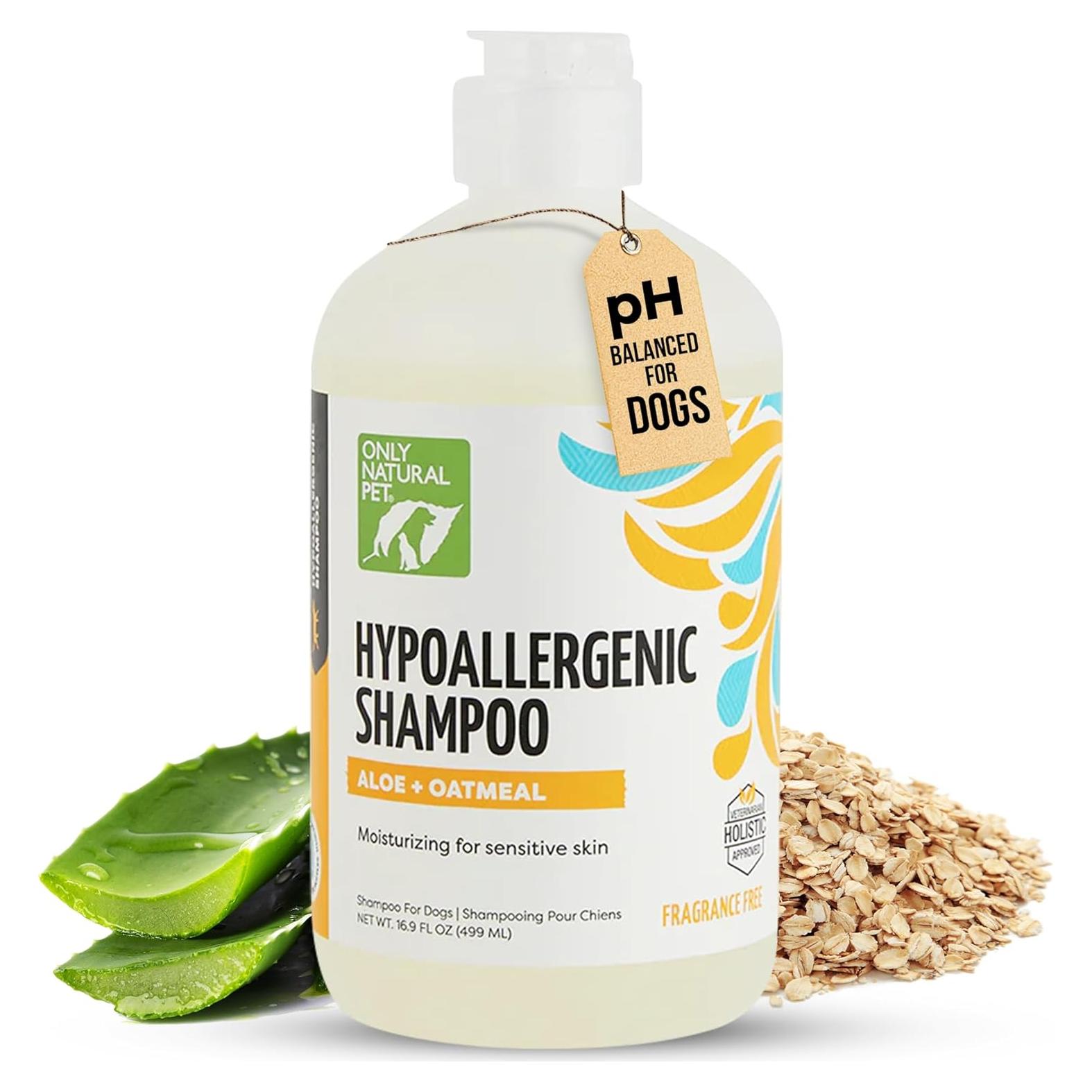 Champú Hipoalergénico Only Natural Pet con Aloe y Avena 478 ml