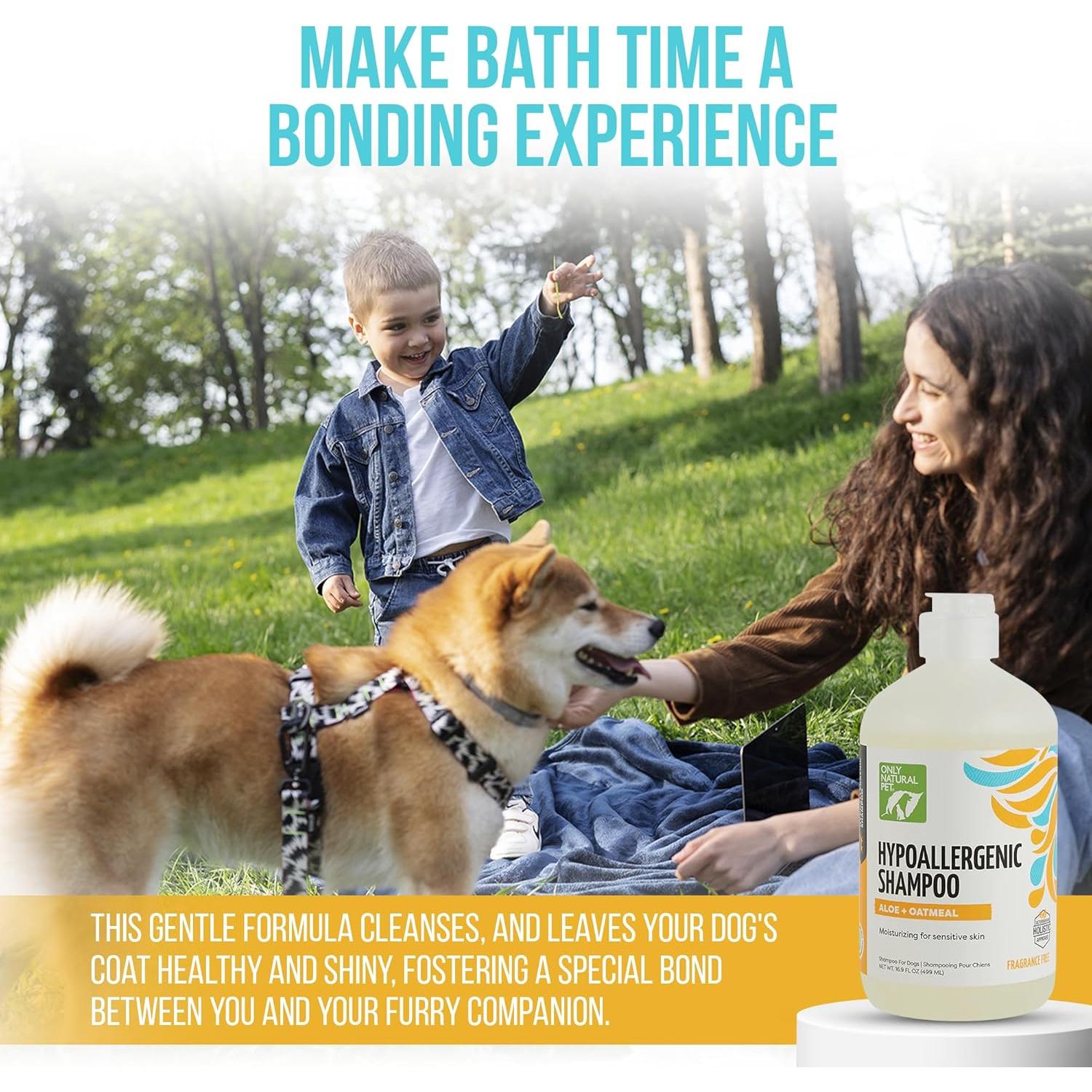 Champú Hipoalergénico Only Natural Pet con Aloe y Avena 478 ml