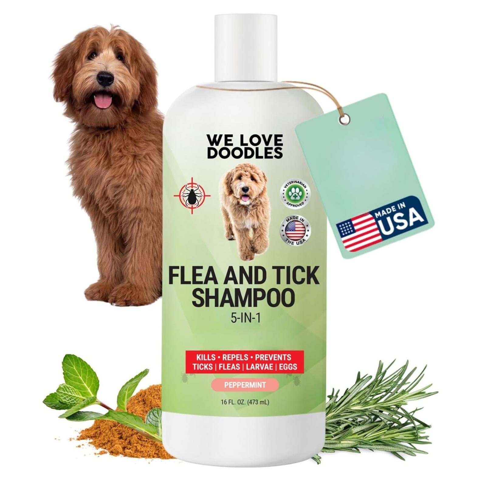 Shampoo para Pulgas We Love Doodles 473 ml - Natural y Suave