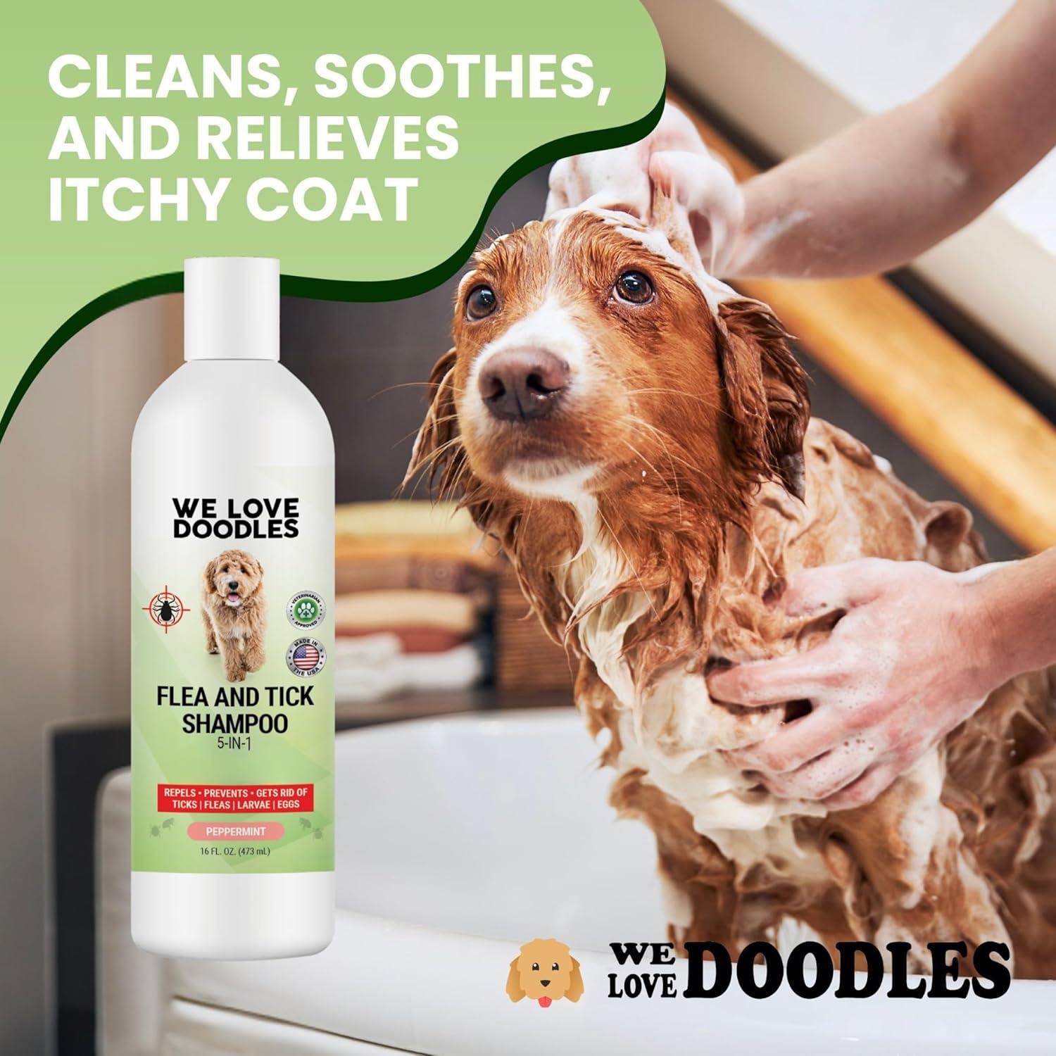 Shampoo para Pulgas We Love Doodles 473 ml - Natural y Suave