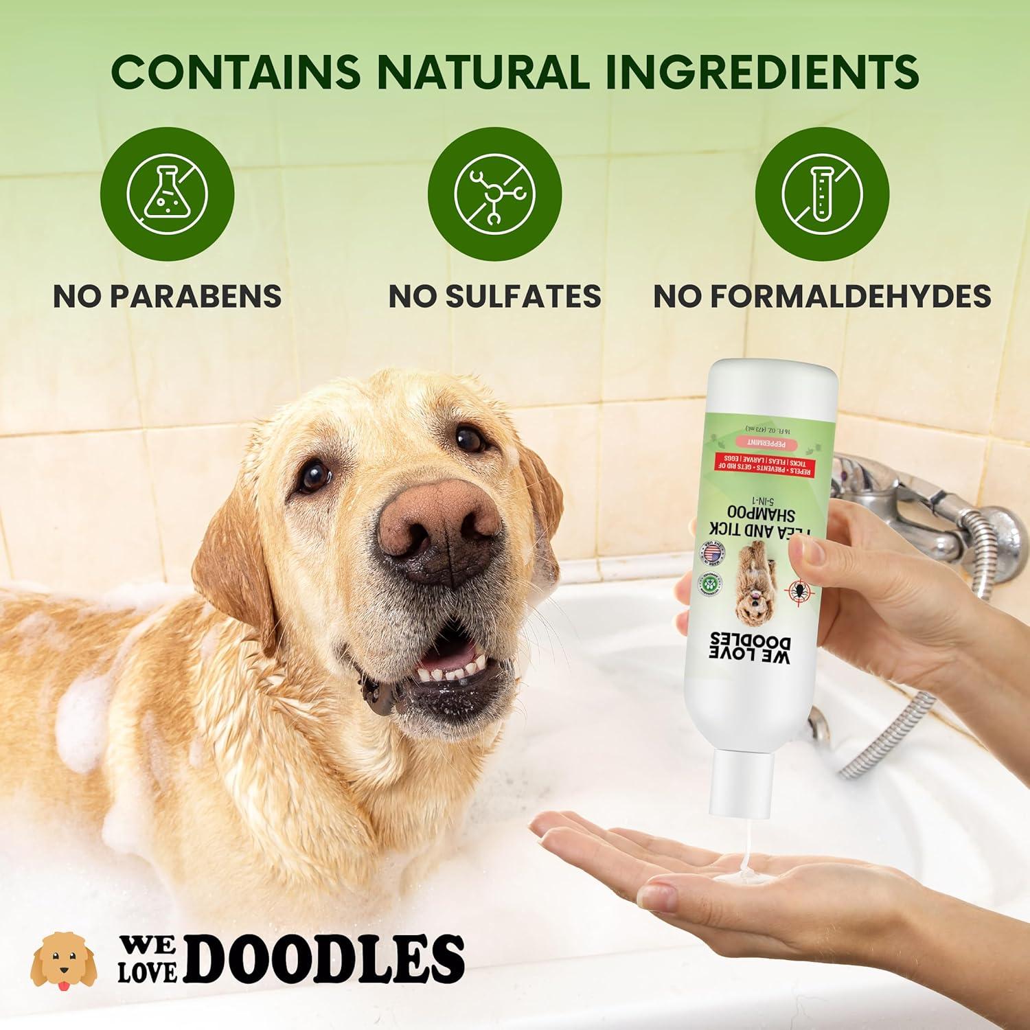 Shampoo para Pulgas We Love Doodles 473 ml - Natural y Suave