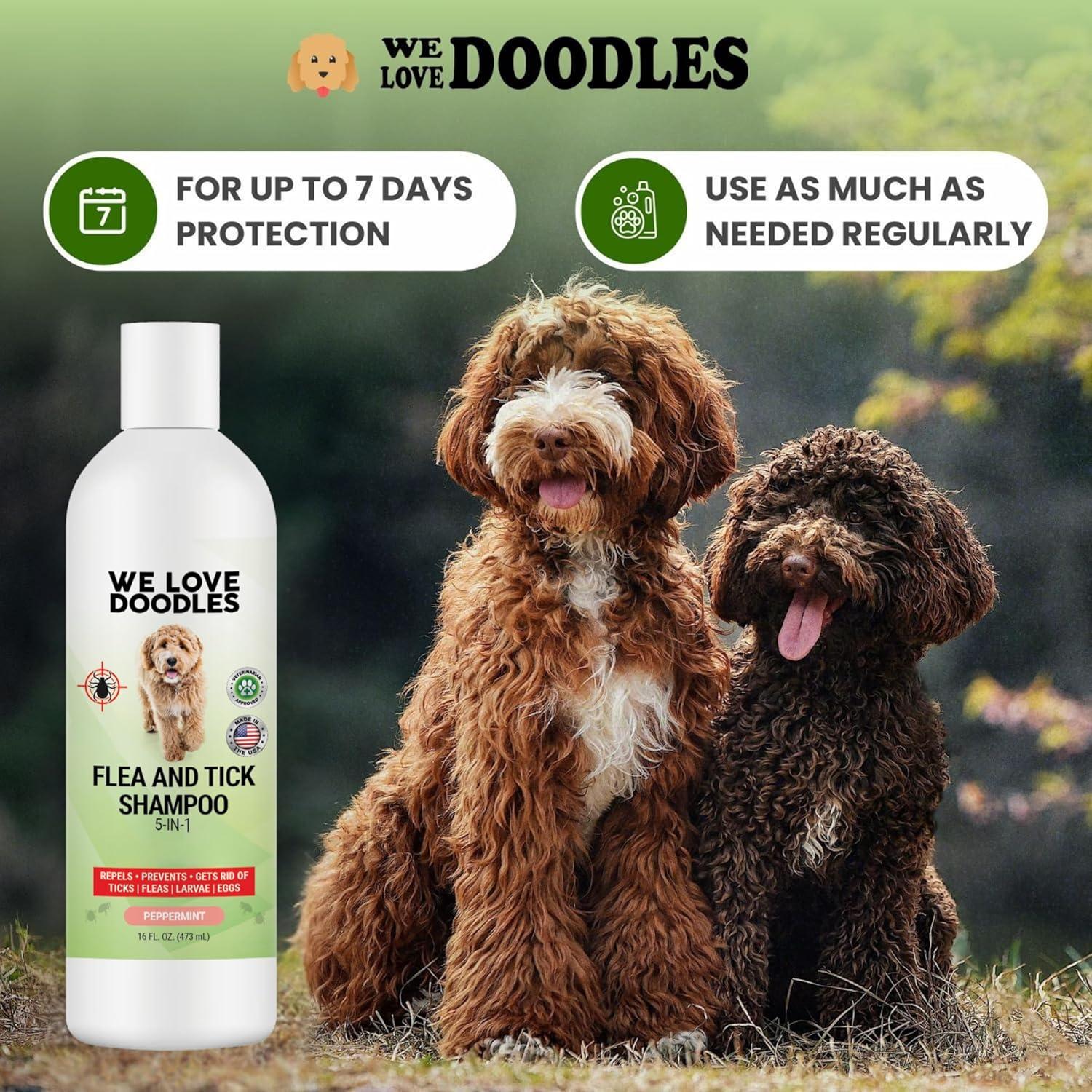 Shampoo para Pulgas We Love Doodles 473 ml - Natural y Suave