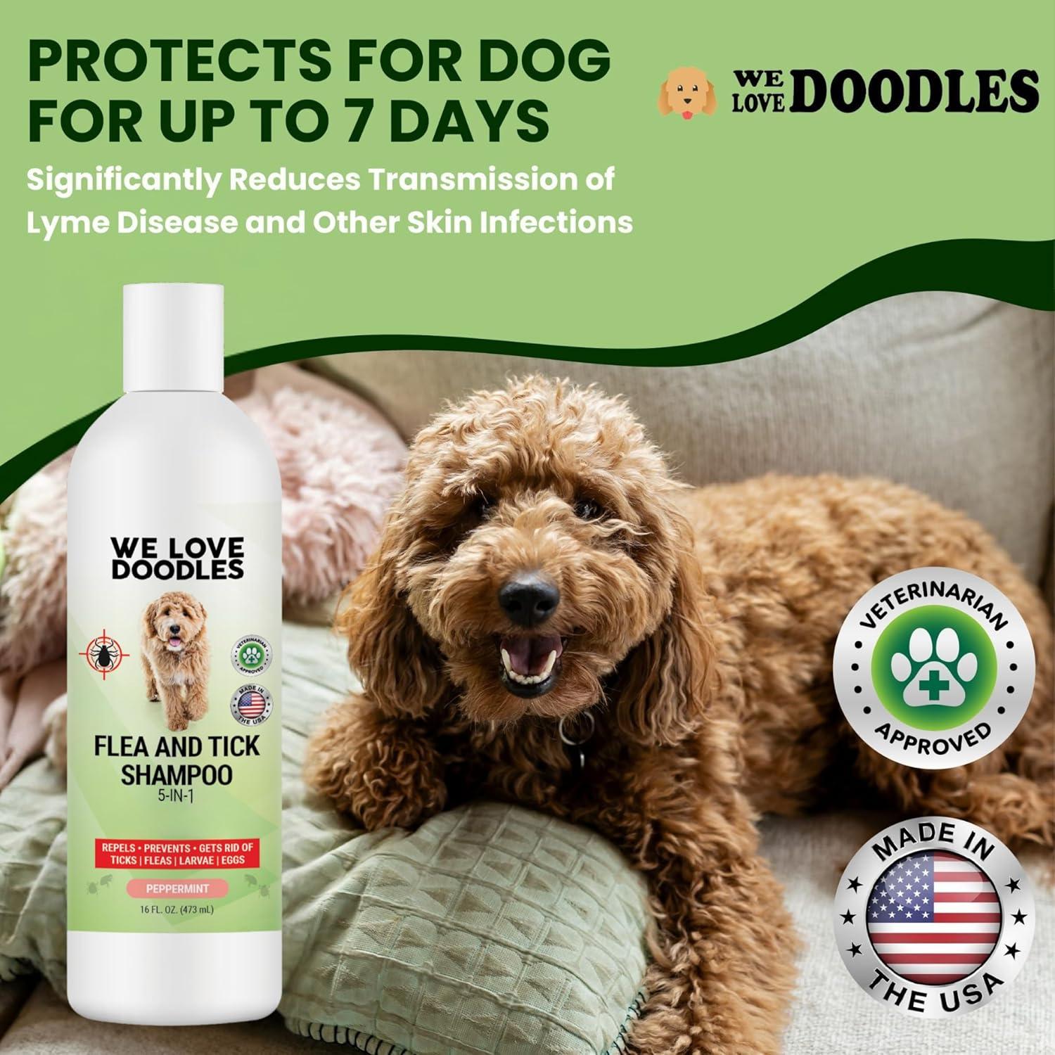 Shampoo para Pulgas We Love Doodles 473 ml - Natural y Suave