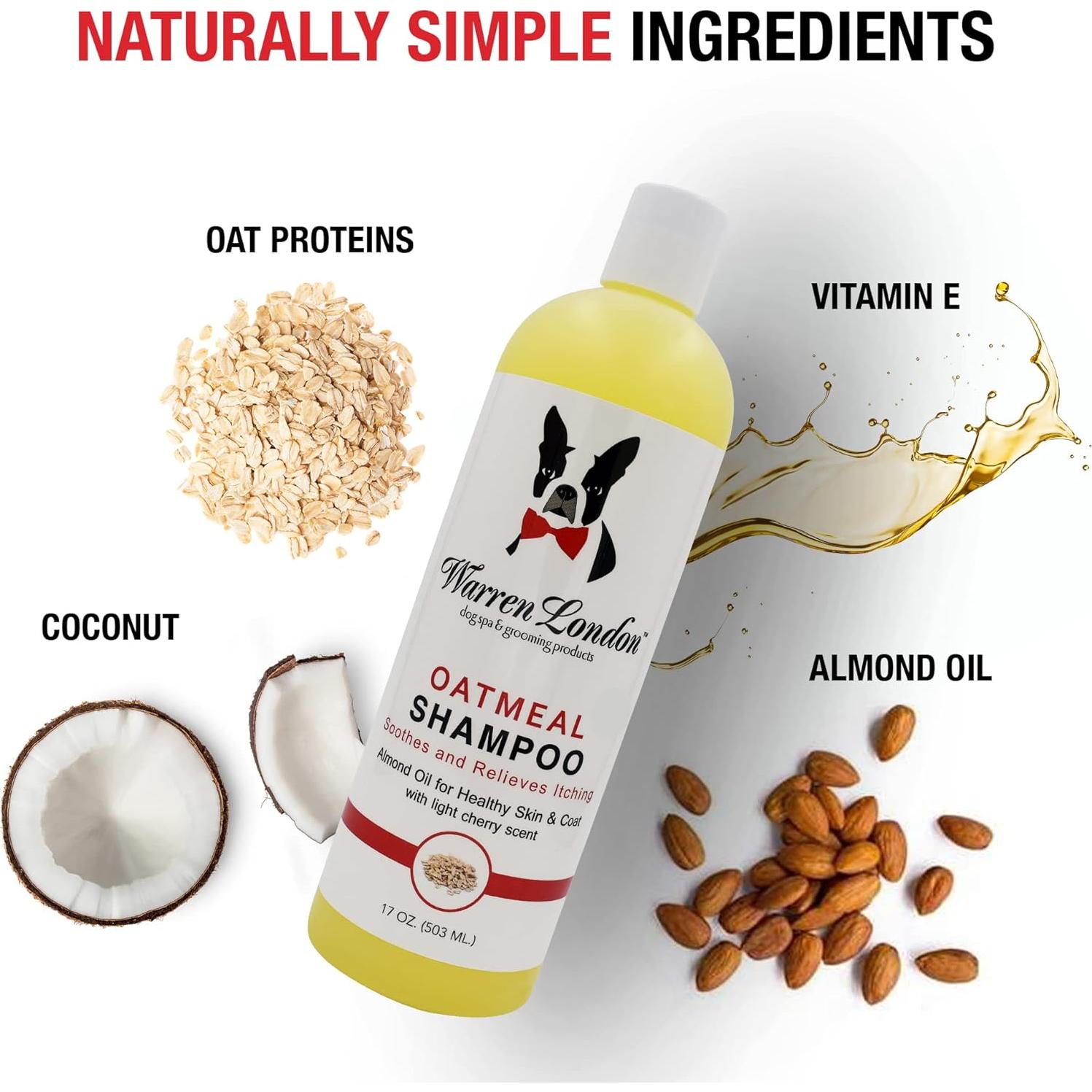 Champú para Perros Warren London Avena 482.8 g - Alivio Piel Sensible