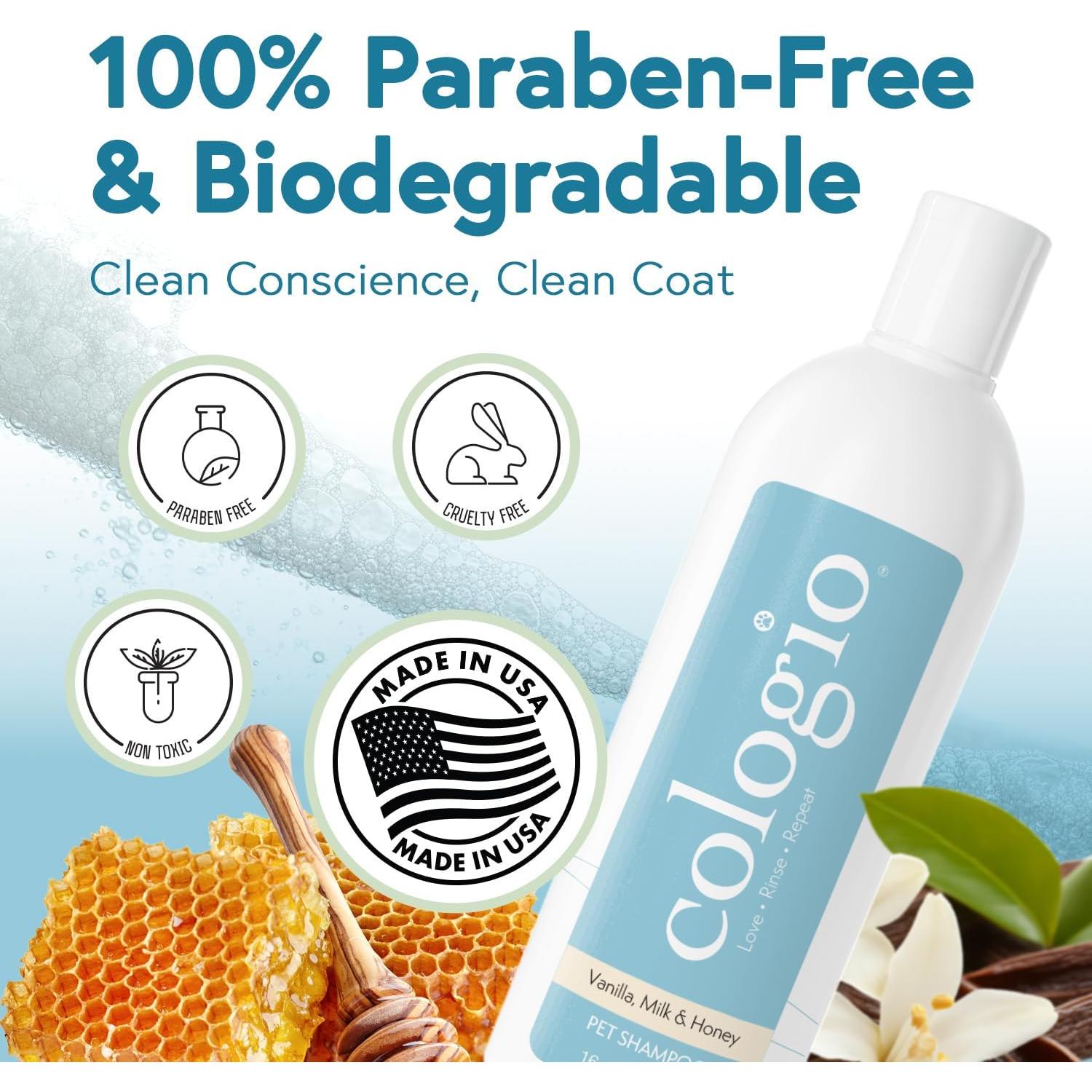 Champú Hidratante para Perros Cologio 453g Aroma Miel y Vainilla