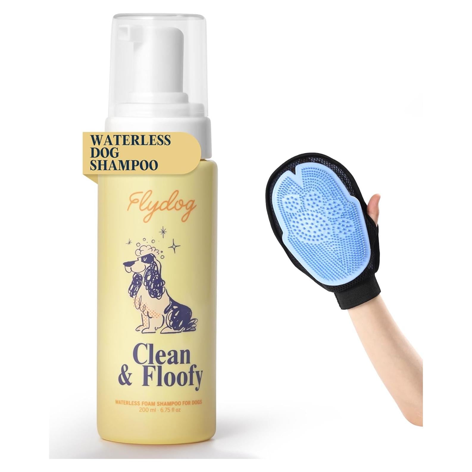 Champú Seco para Perros FlyDog 200ml - Sin Enjuague, Antipicazón