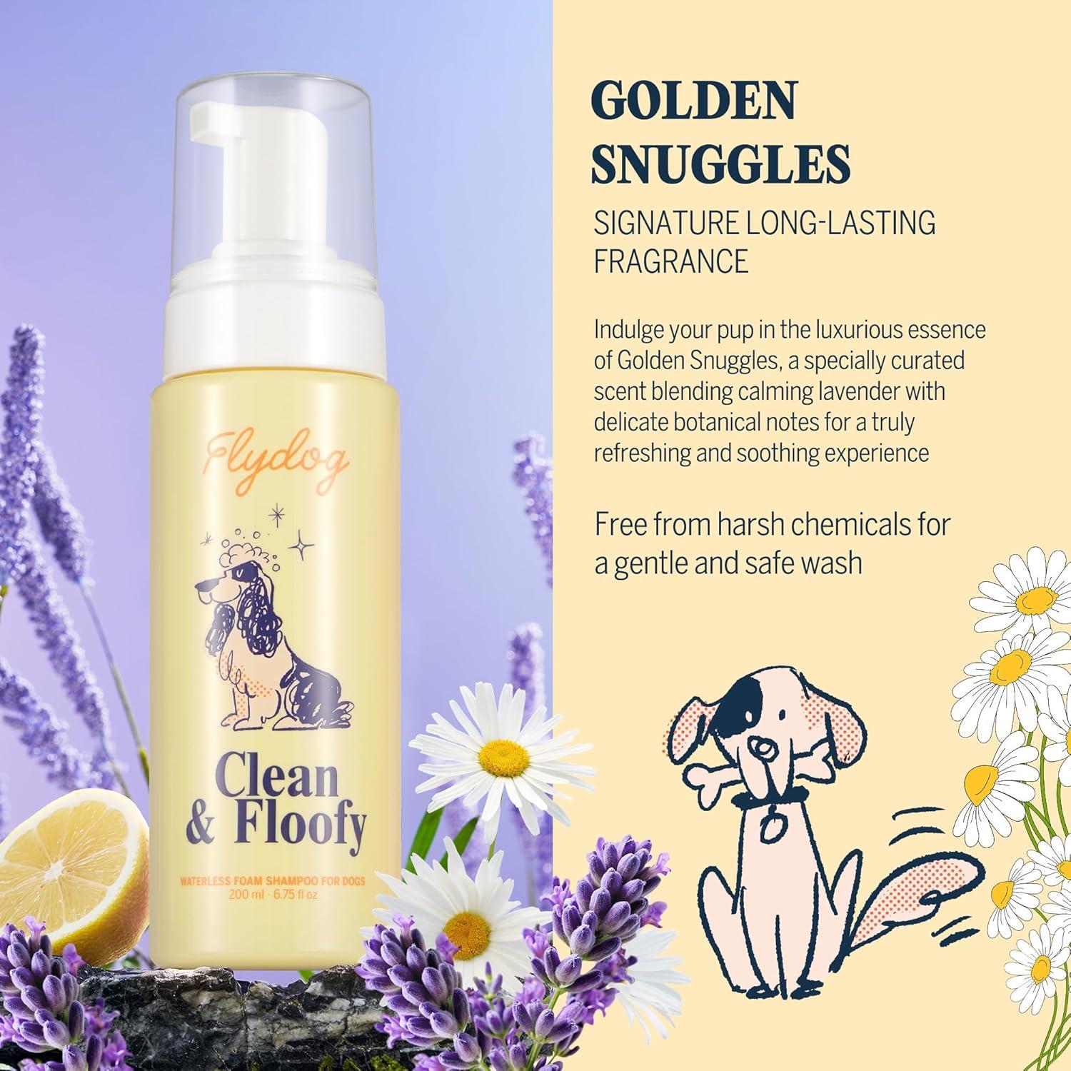 Champú Seco para Perros FlyDog 200ml - Sin Enjuague, Antipicazón