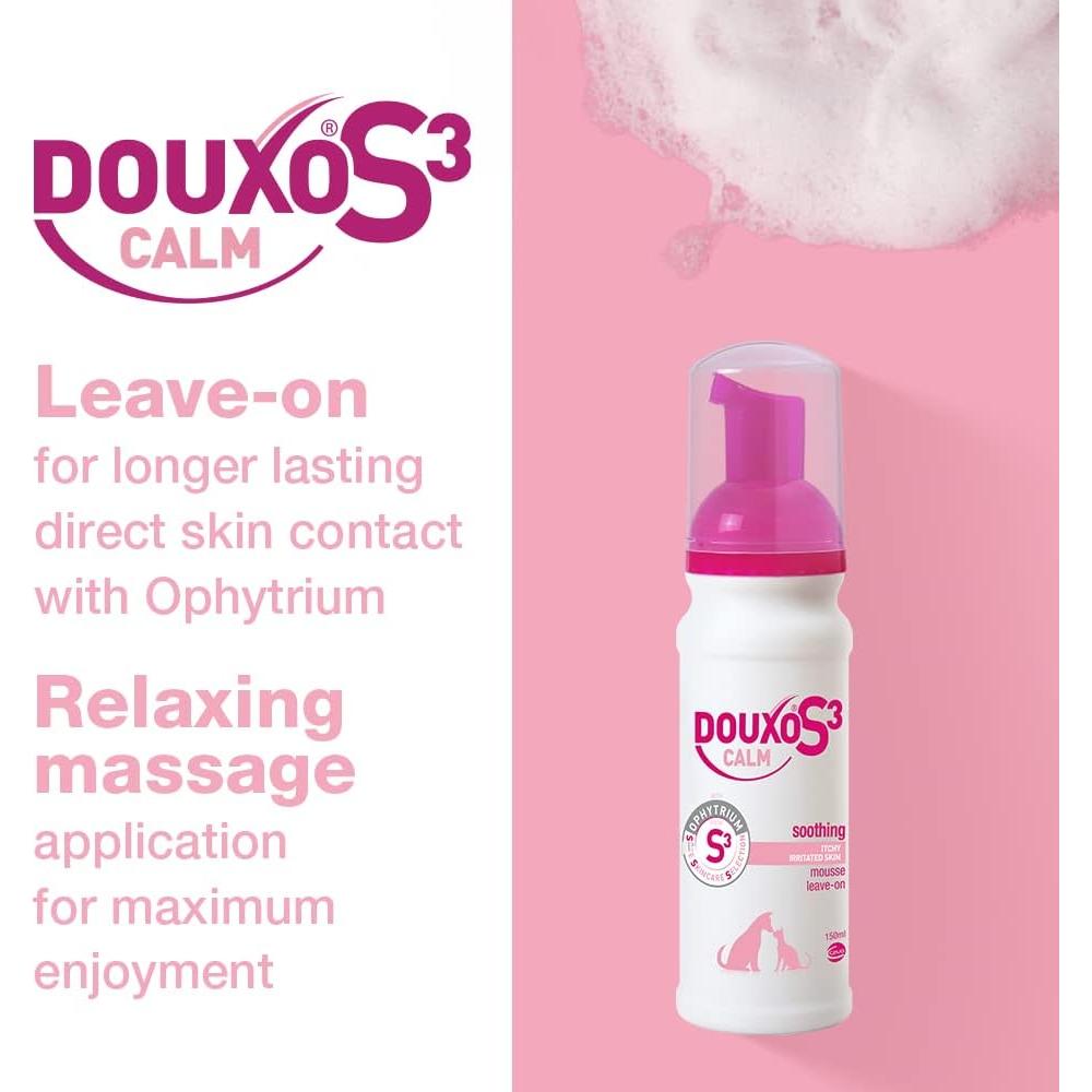 Douxo S3 Calm Mousse 150ml - Calmante para Piel Irritada Perros y Gatos