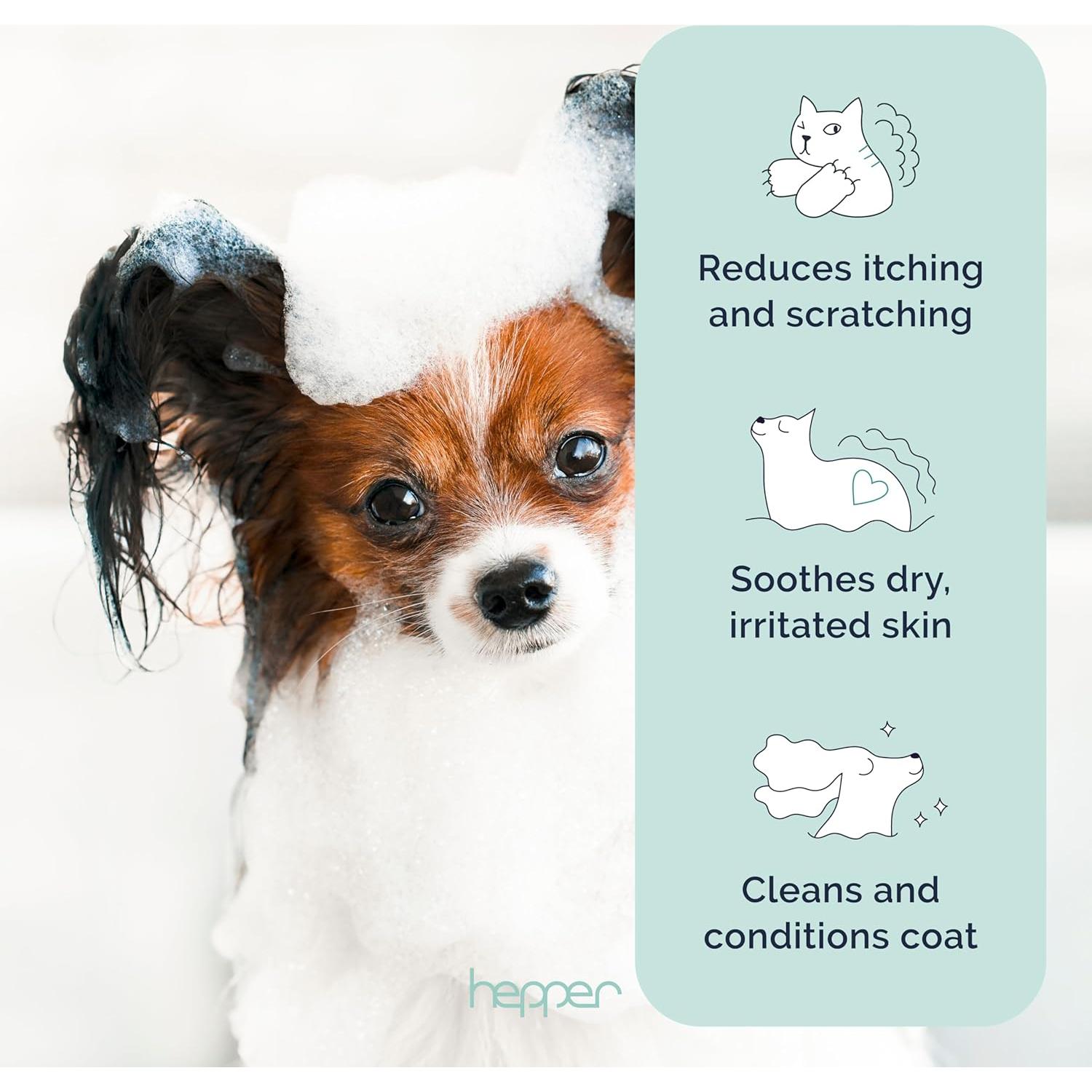 Champú Natural para Mascotas Hepper - Avena, Aloe y Pepino