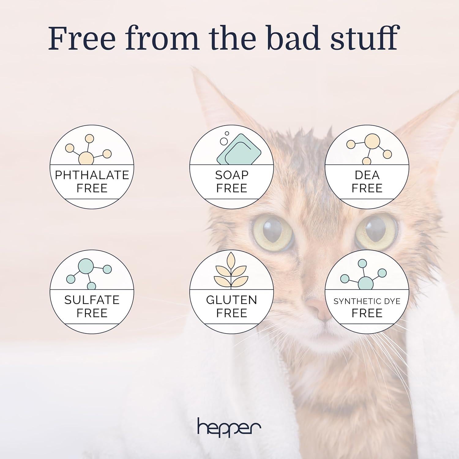 Champú Natural para Mascotas Hepper - Avena, Aloe y Pepino