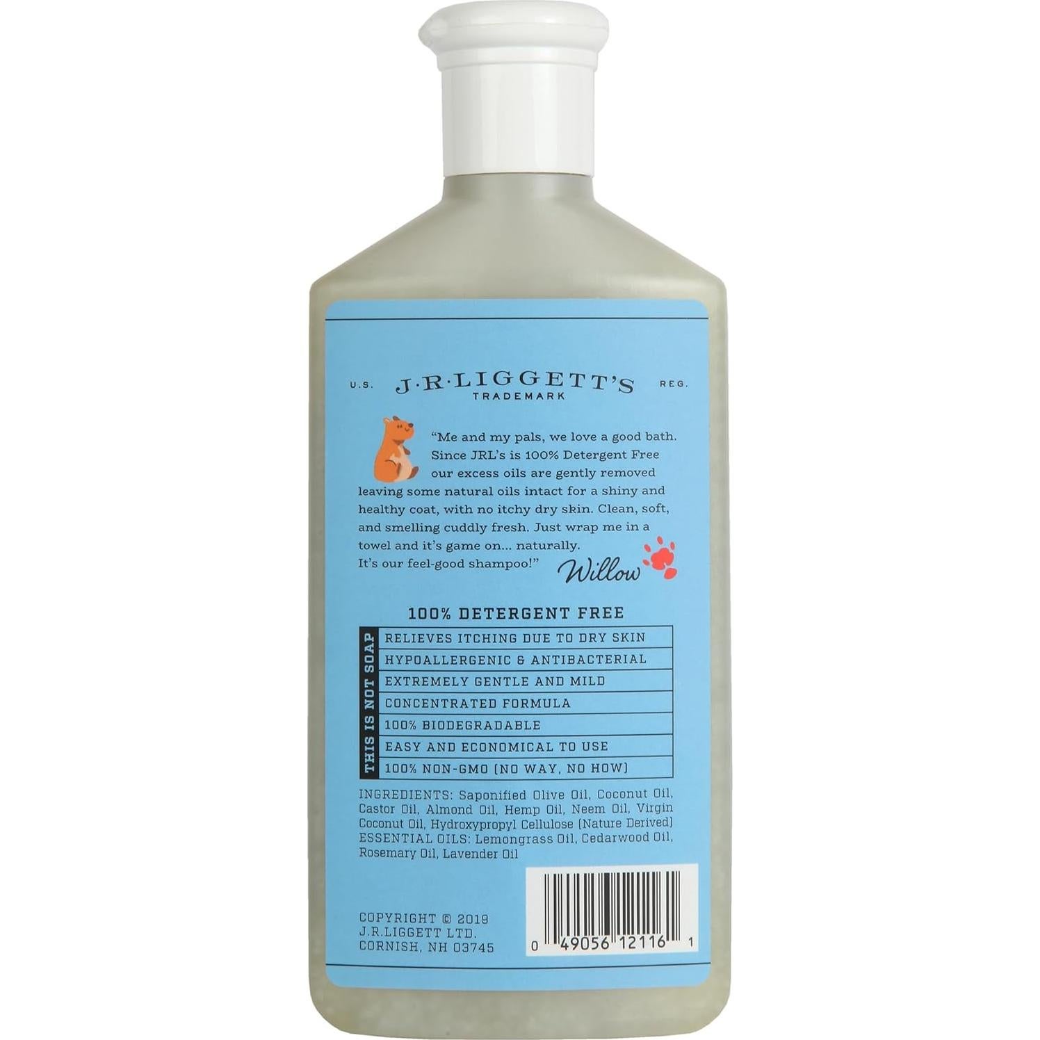 Champú Líquido Natural JR Liggett para Animales Pequeños 250ml