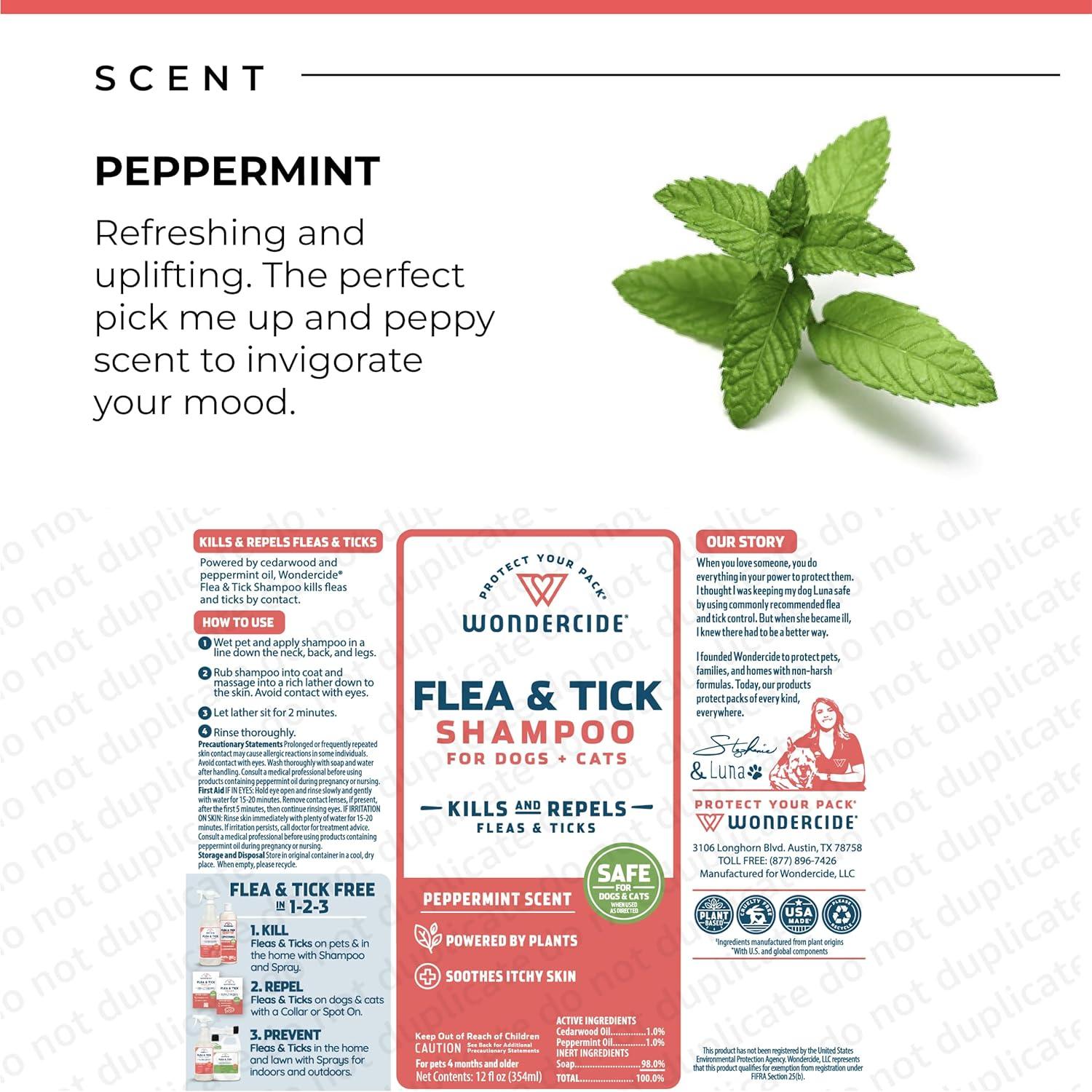 Champú para Pulgas y Garrapatas Wondercide 340g - Aceites Esenciales