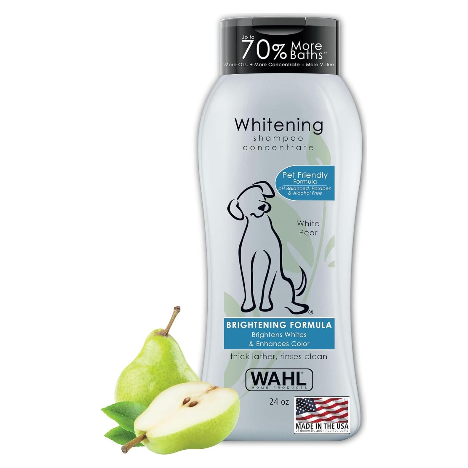 Champú Blanqueador Wahl USA Pera Blanca 680 g para Mascotas